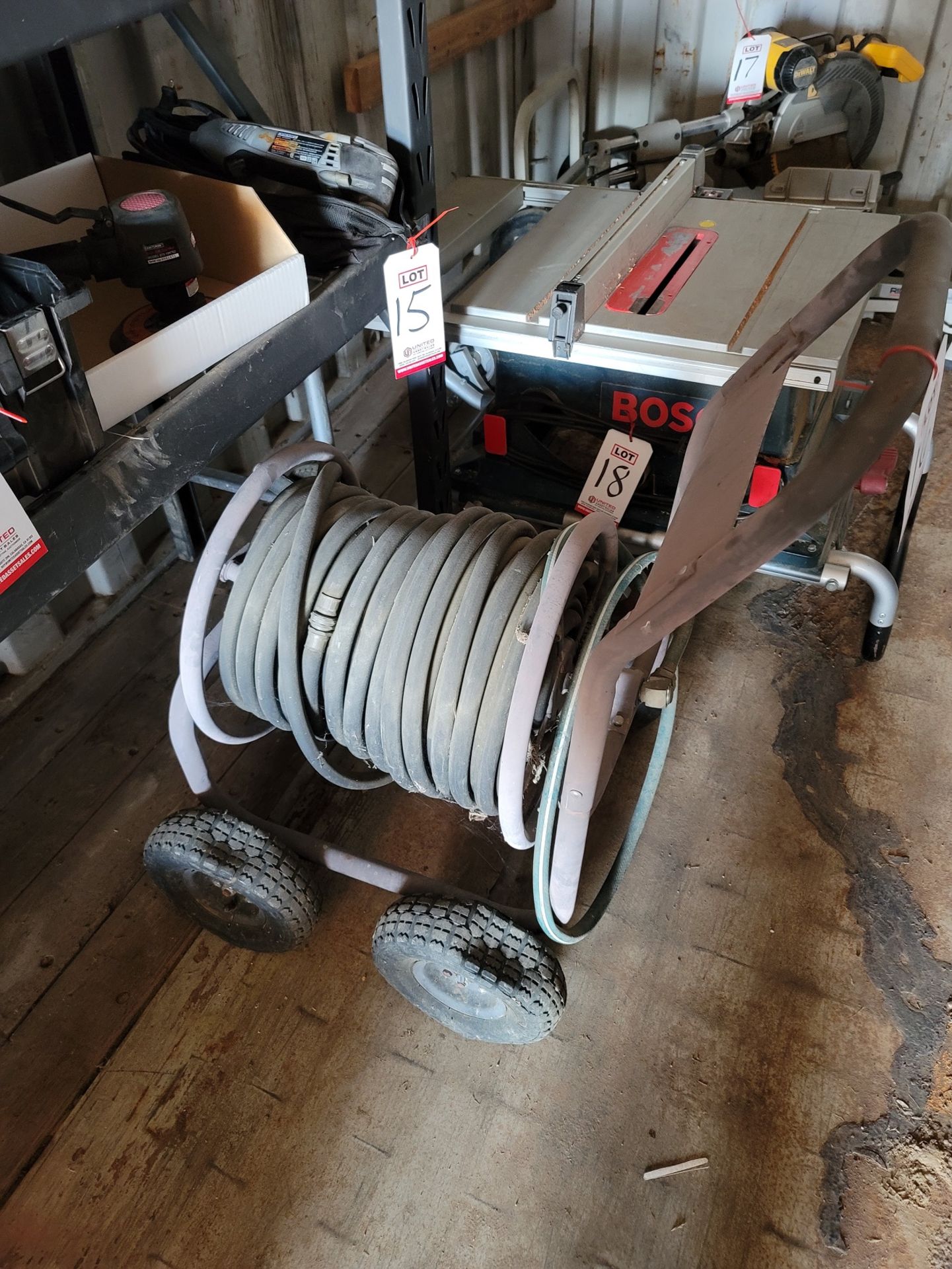 HOSE REEL CART, W/ HOSE