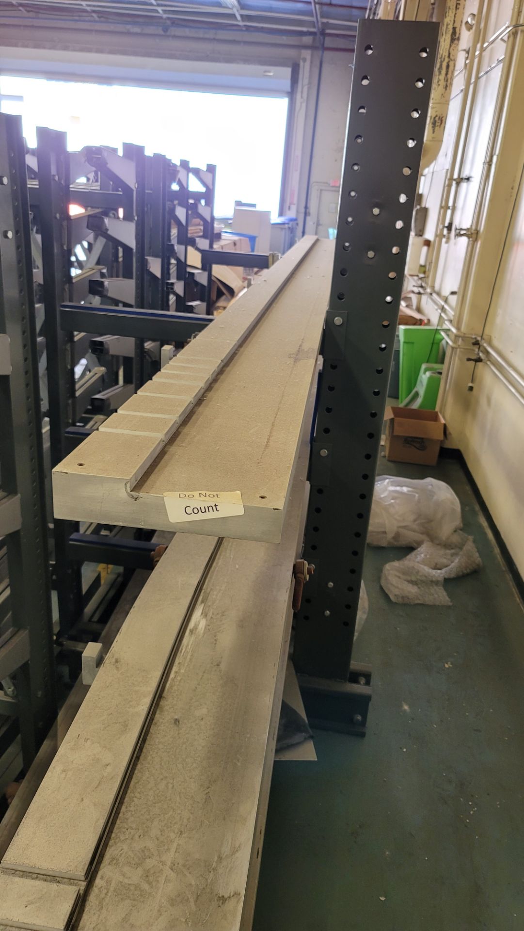 8' CANTILEVER MATERIAL RACK, 3' ARMS, 8' HT, CONTENTS NOT INCLUDED (LOCATION: BUILDING 15 MAIN) - Image 2 of 2