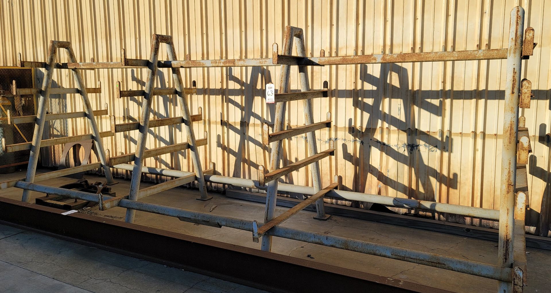 MATERIAL RACK, 17' X 70" X 7' TALL (LOCATION: OUTSIDE BUILDING 39)