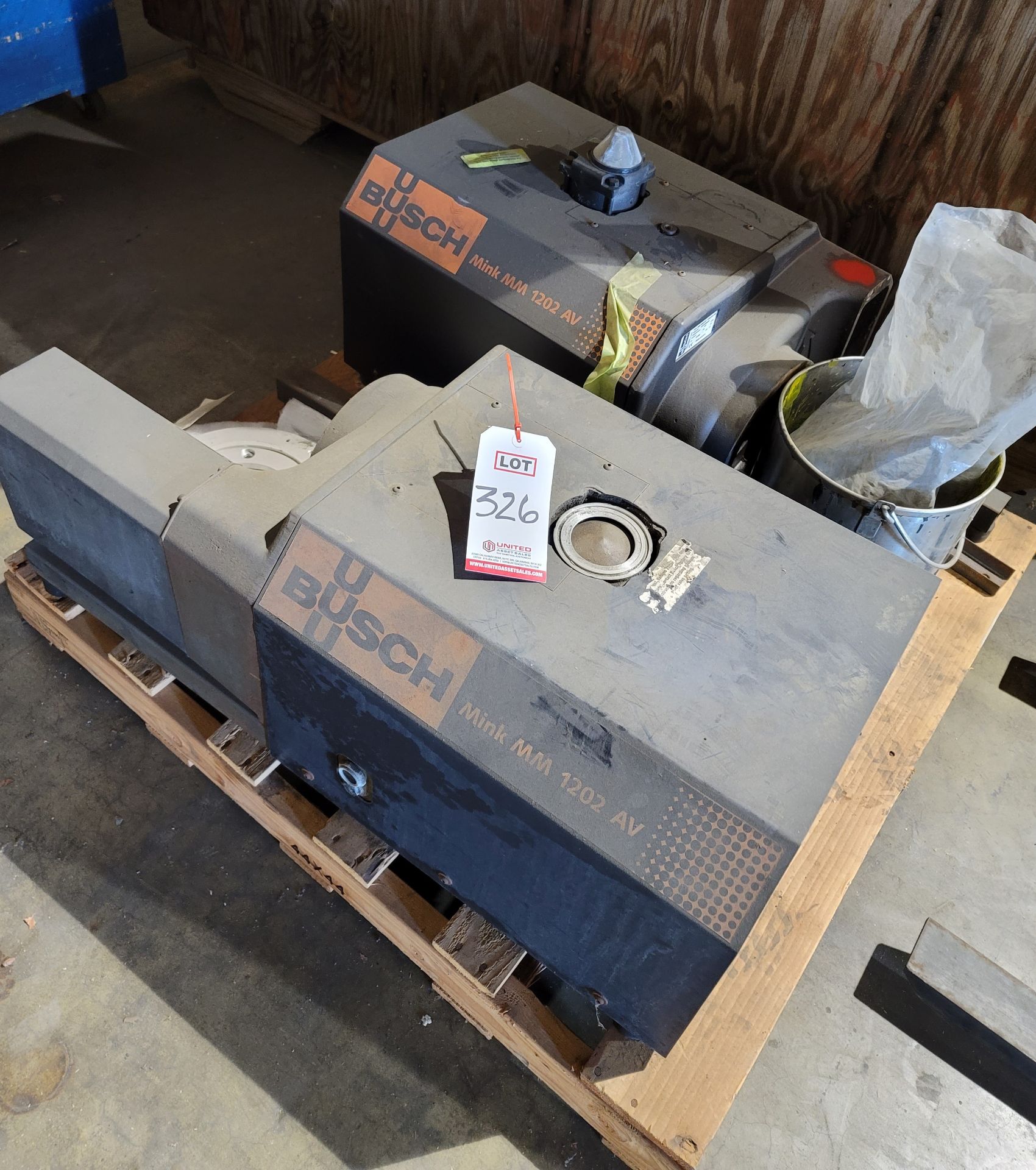 LOT - (2) BUSCH DRY CLAW VACUUM PUMPS, MODEL MINK MM 1202 AV (LOCATION: BUILDING 15 MRB)