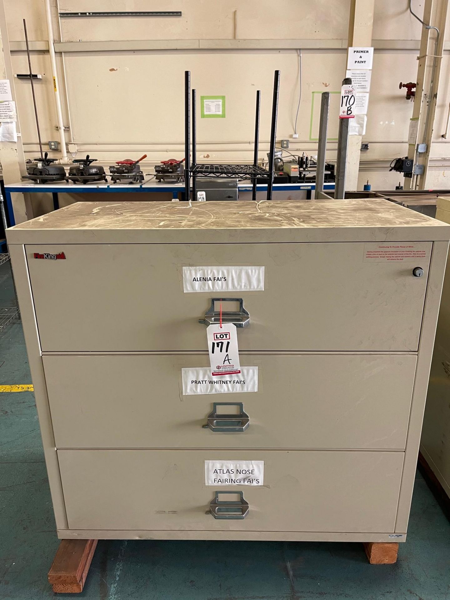 LOT - (2) FIREKING 3-DRAWER FIREPROOF CABINETS (LOCATION: BUILDING 15 MAIN)