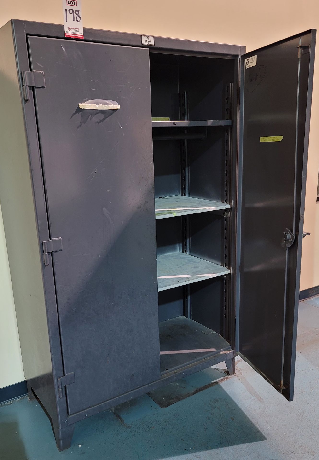 STRONG HOLD 2-DOOR SECURITY CABINET, 4' X 2' X 78" HT (LOCATION: BUILDING 15 MAIN)