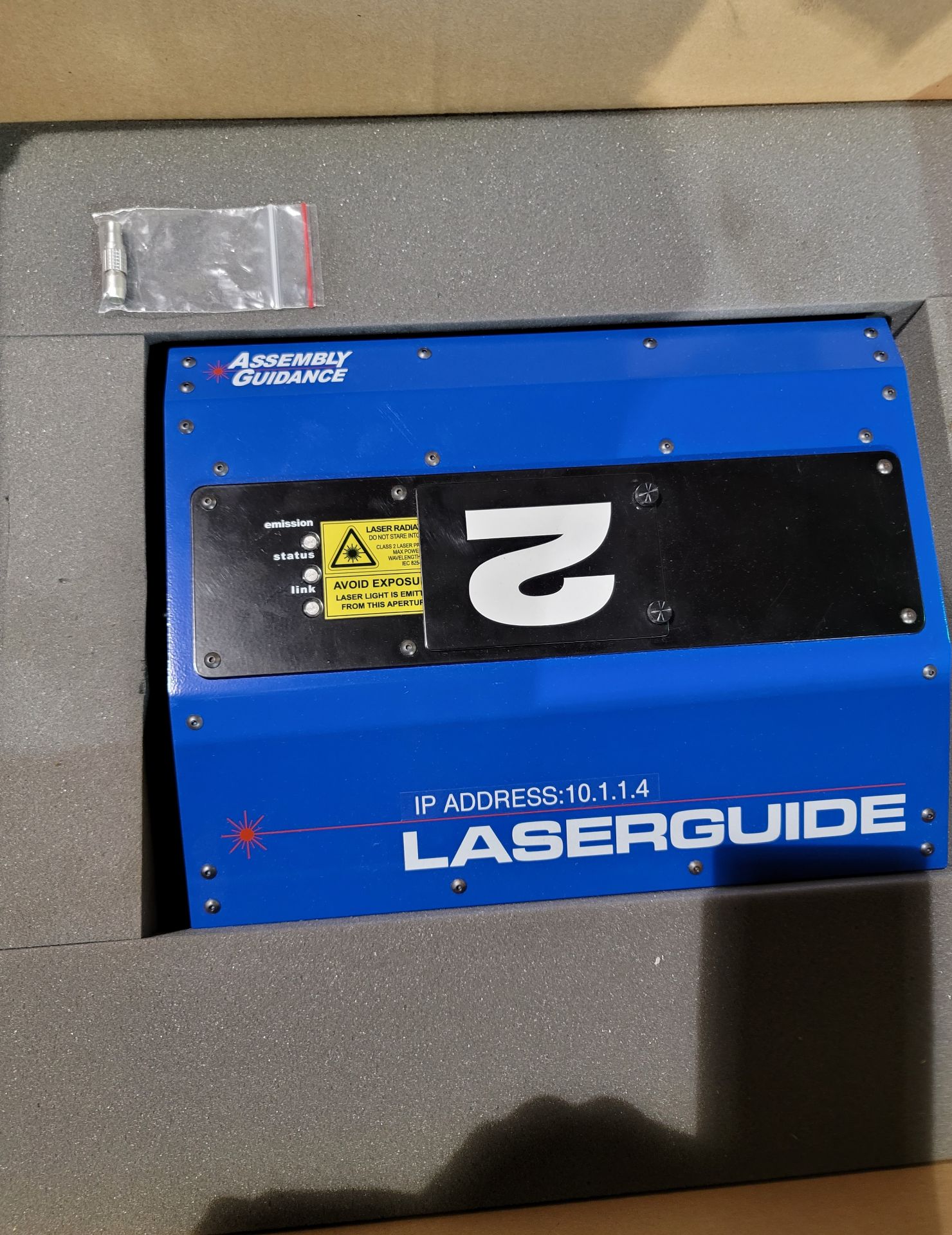 ASSEMBLY GUIDANCE LASERGUIDE, MODEL LG-LT, S/N 10861 (LOCATION: BUILDING 15 MRB)