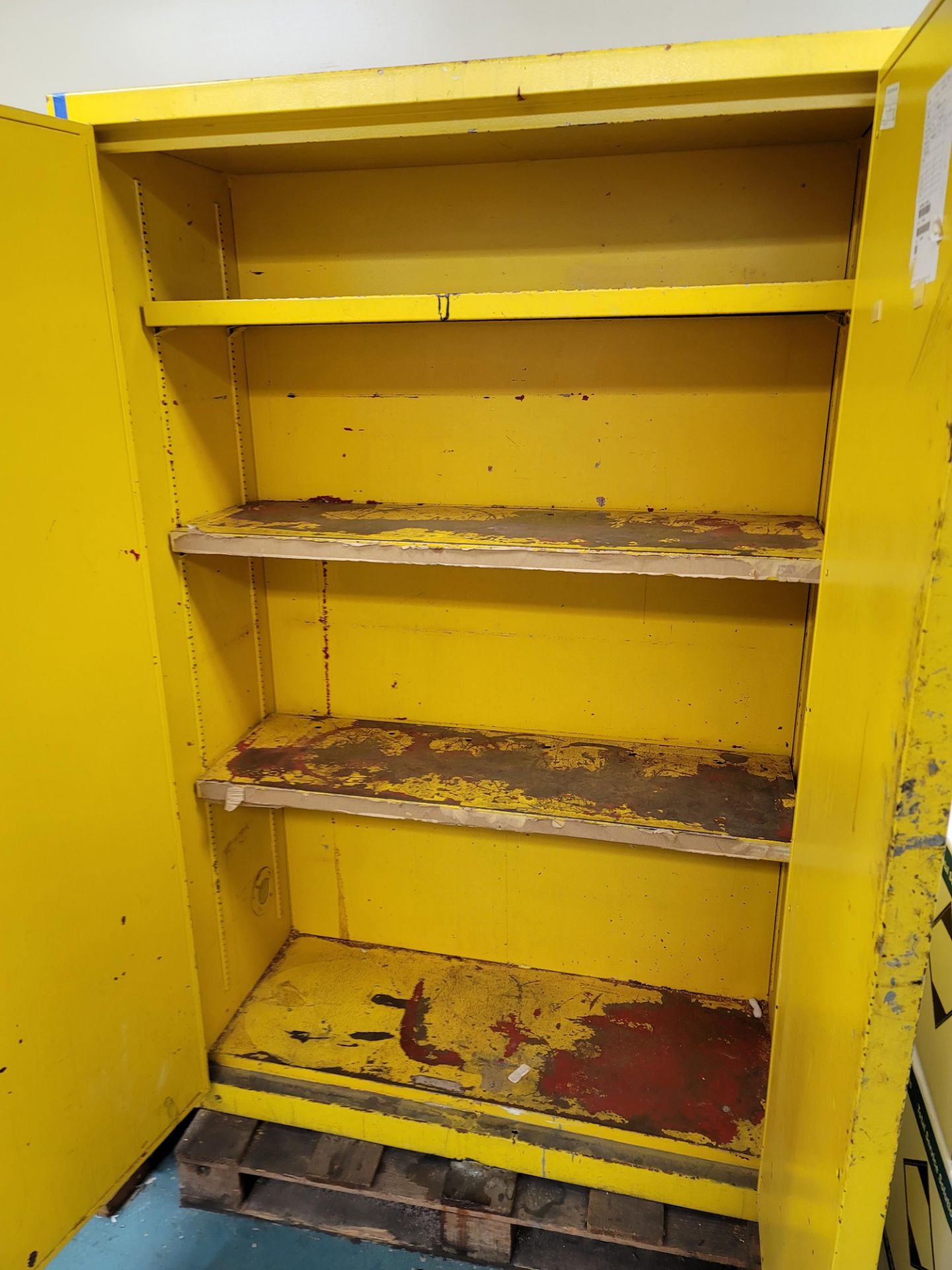FLAMMABLE LIQUIDS STORAGE CABINET, 43" X 18" X 65" HT (LOCATION: BUILDING 15 MAIN) - Image 2 of 2