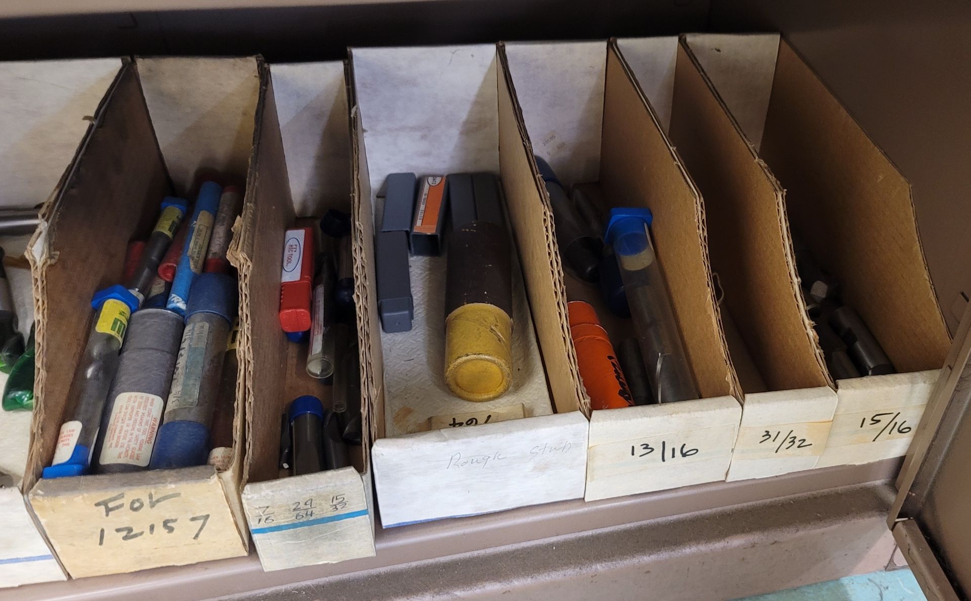 LOT - CONTENTS ONLY OF (3) SHELVES, TO INCLUDE: ENDMILLS AND OTHER CUTTERS - Image 6 of 7