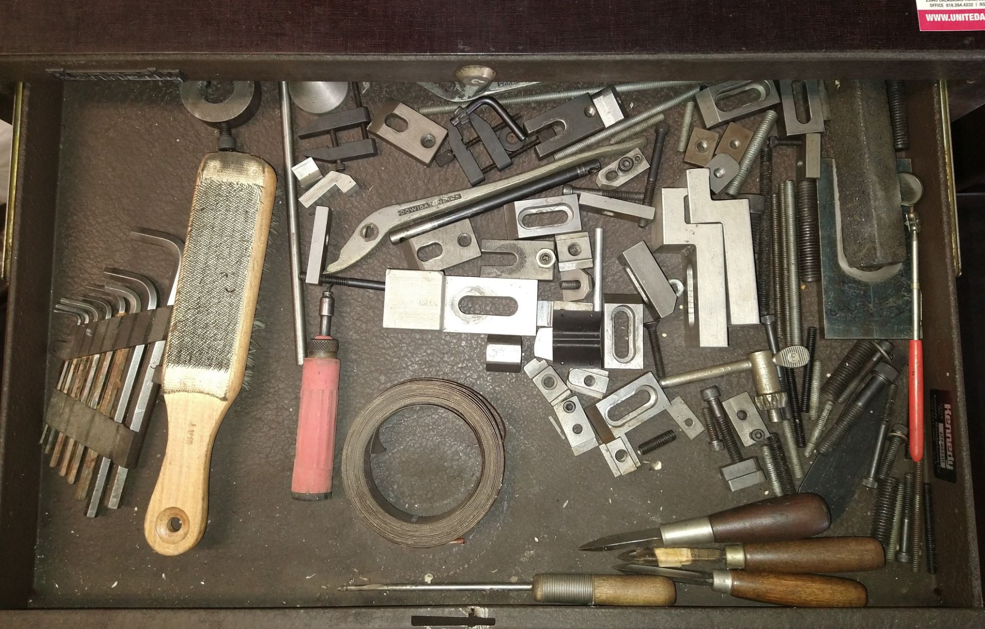 KENNEDY 15-DRAWER TOOL BOX, TOP/BOTTOM, W/ CONTENTS - Image 6 of 12