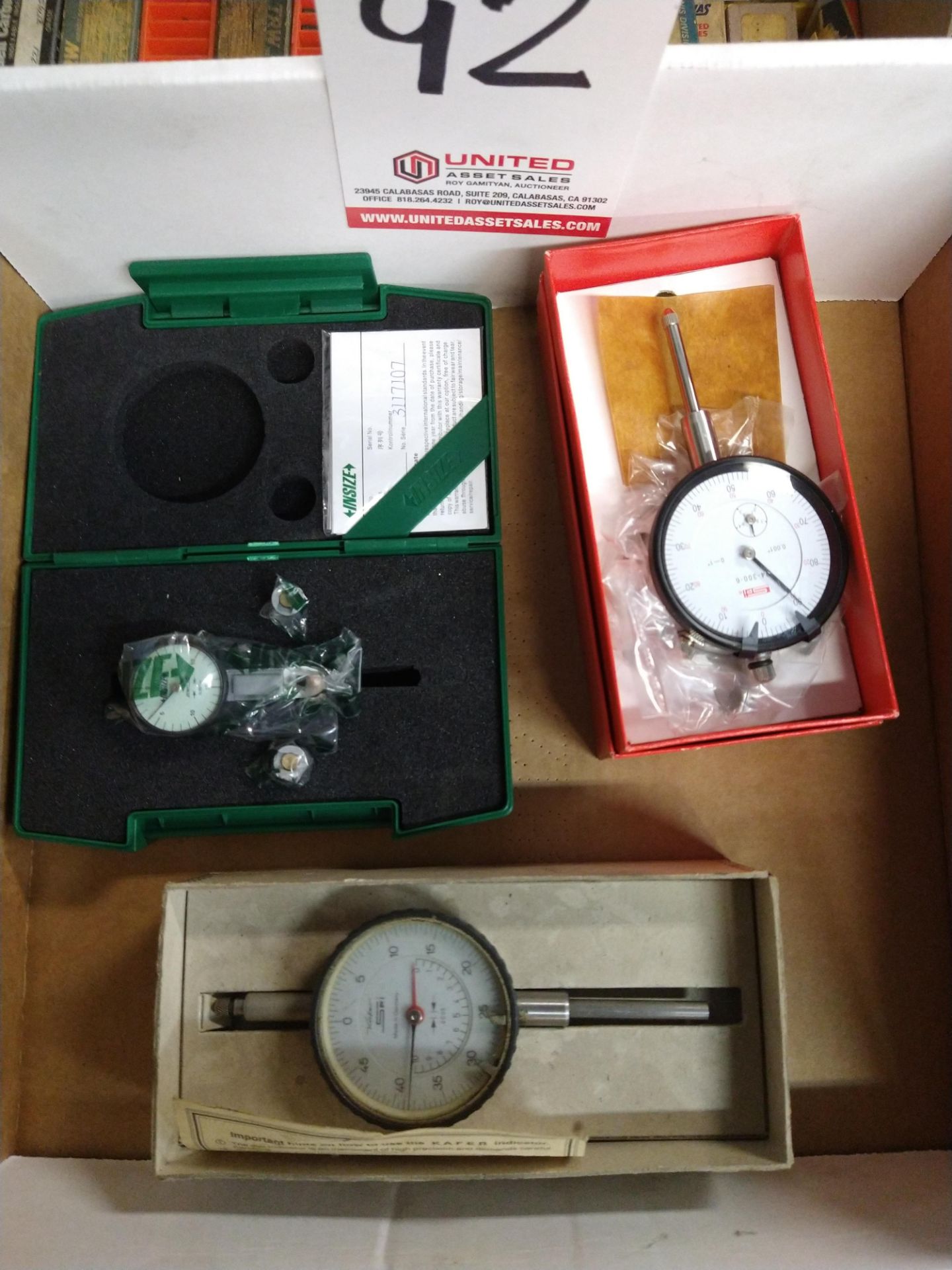 LOT - (3) DIAL INDICATORS, NEW