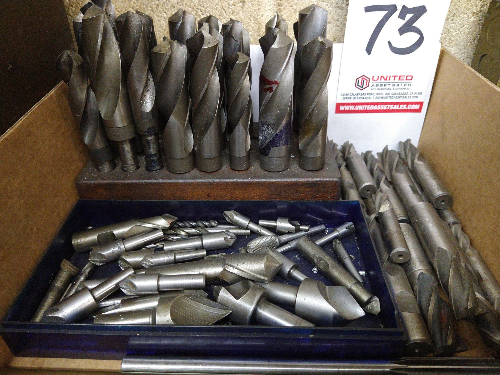 LOT - ASSORTED DRILLS, END MILLS, CENTERS, ETC. - Image 2 of 2