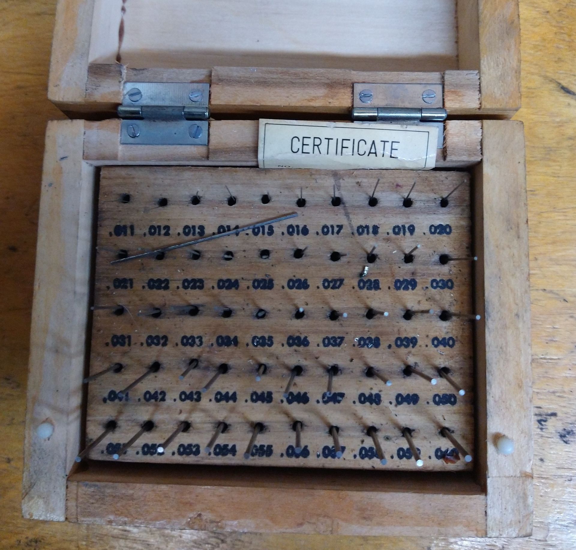 LOT - (2) SETS OF PIN GAGES, IN WOOD BOXES - Image 2 of 2