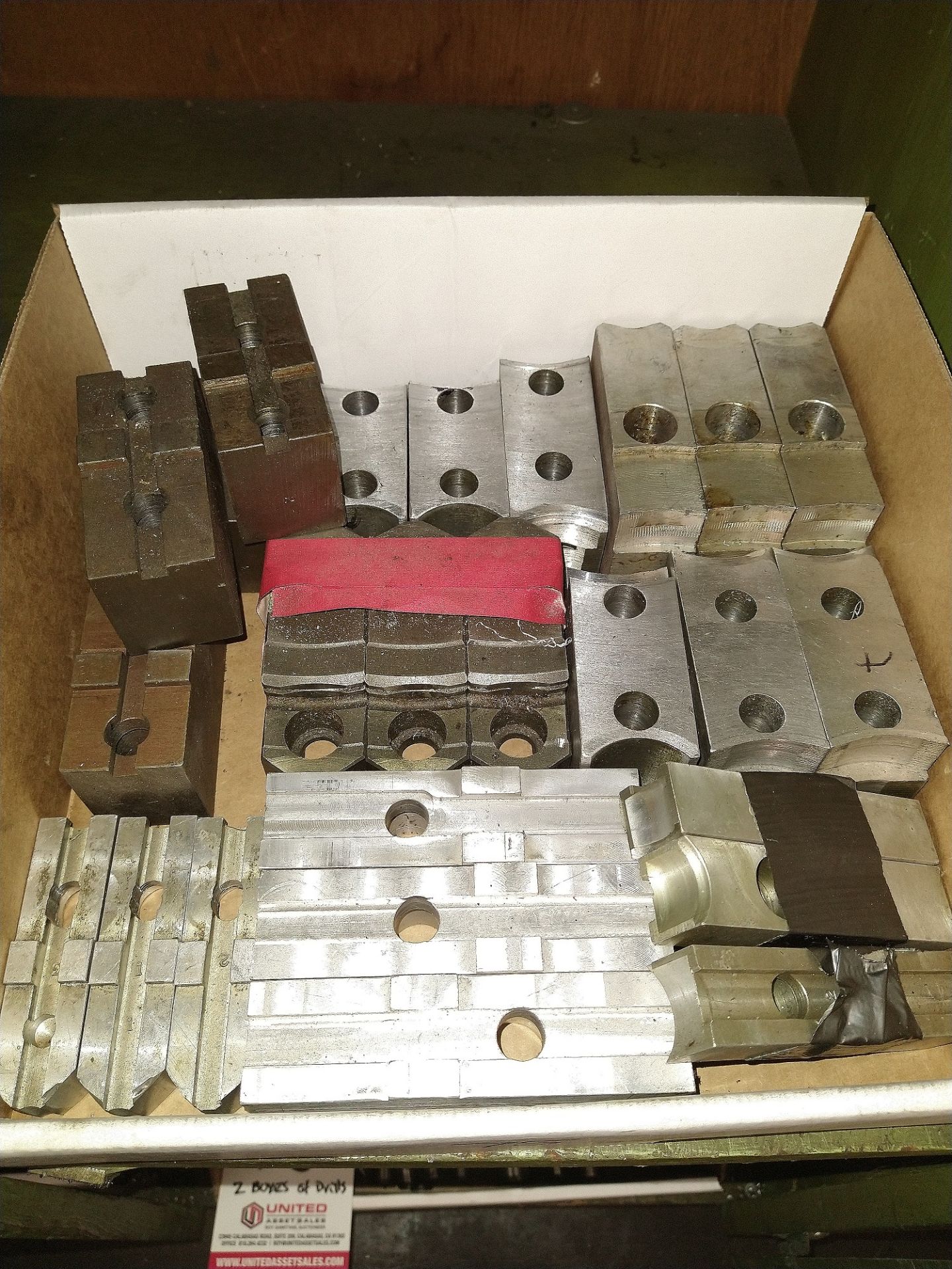 LOT - (2) BOXES ASSORTED SOFT JAWS, ALUMINUM AND STEEL - Image 2 of 2