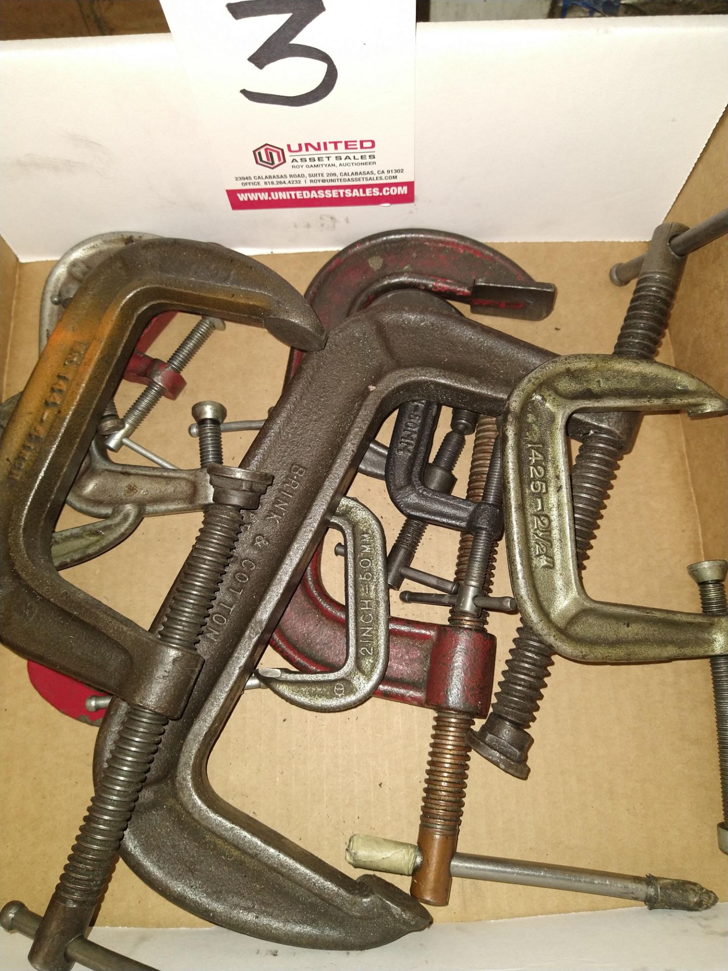 LOT - ASSORTED CLAMPS
