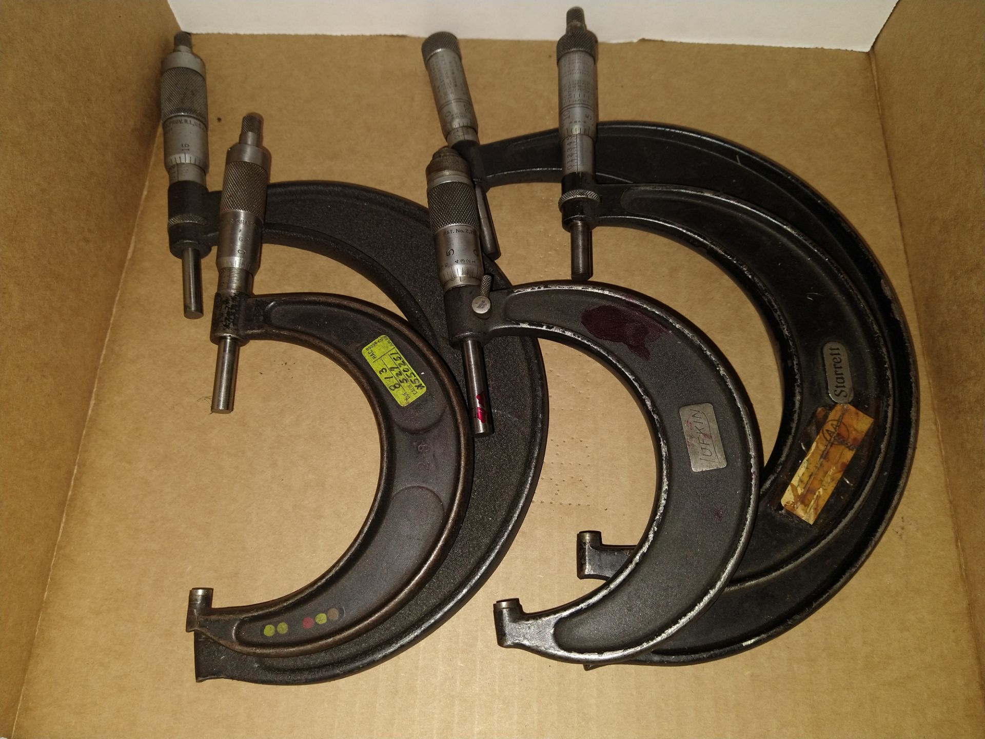 LOT - (5) ASSORTED MICROMETERS, VARIOUS SIZES