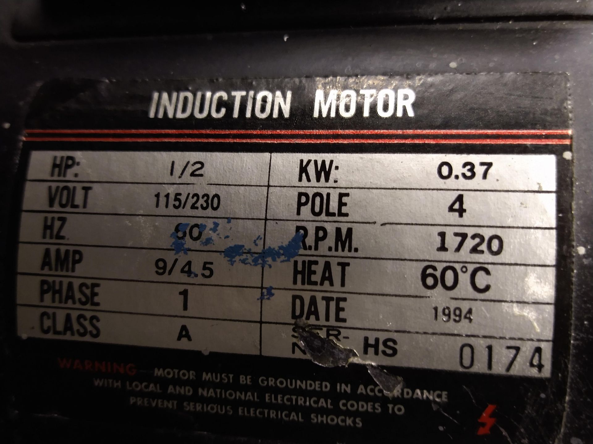 GREEN HORIZONTAL/VERTICAL METAL CUTTING BAND SAW, S/N HS 0174 - Image 3 of 3