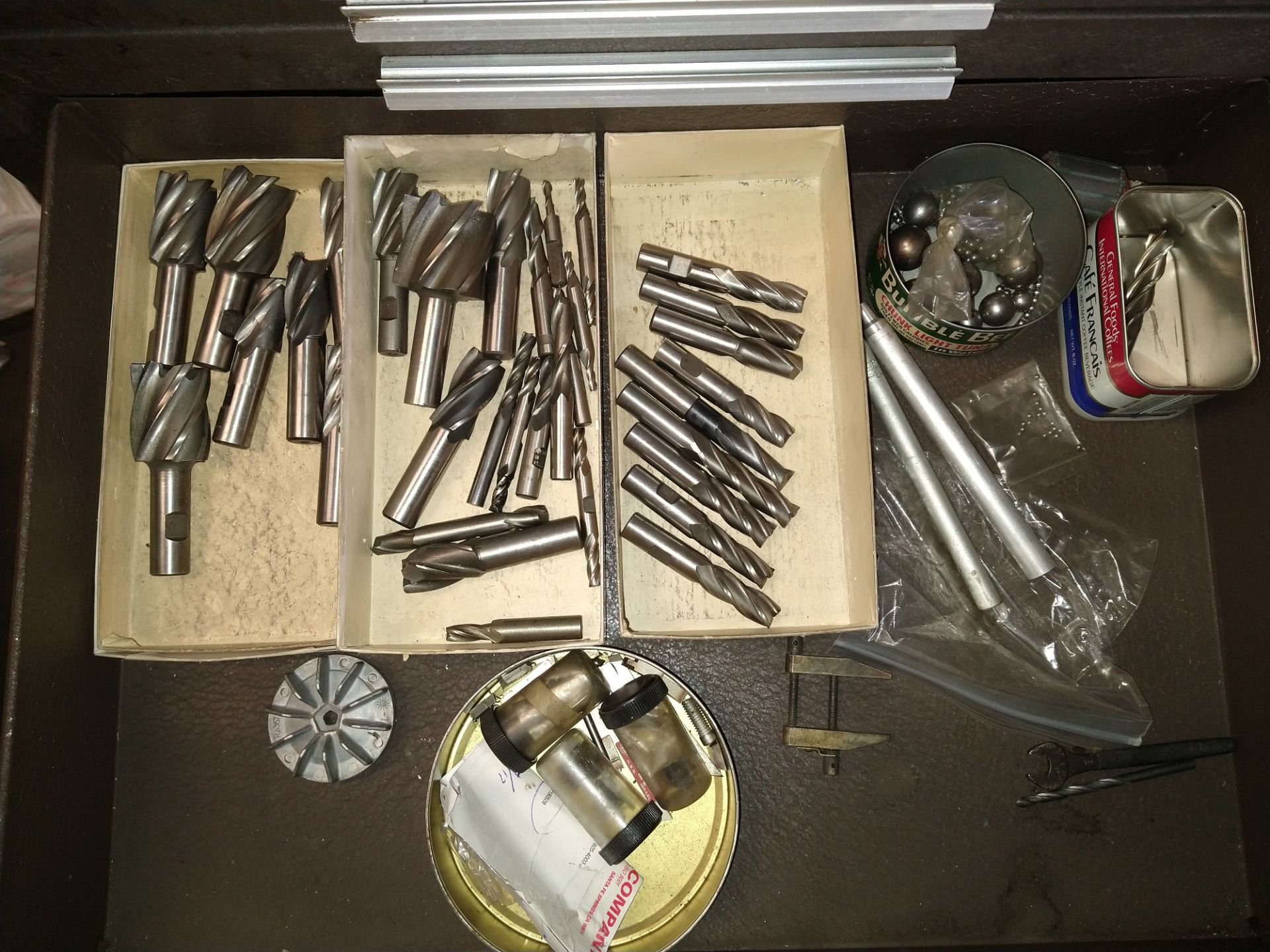 KENNEDY 15-DRAWER TOOL BOX, TOP/BOTTOM, W/ CONTENTS - Image 9 of 12