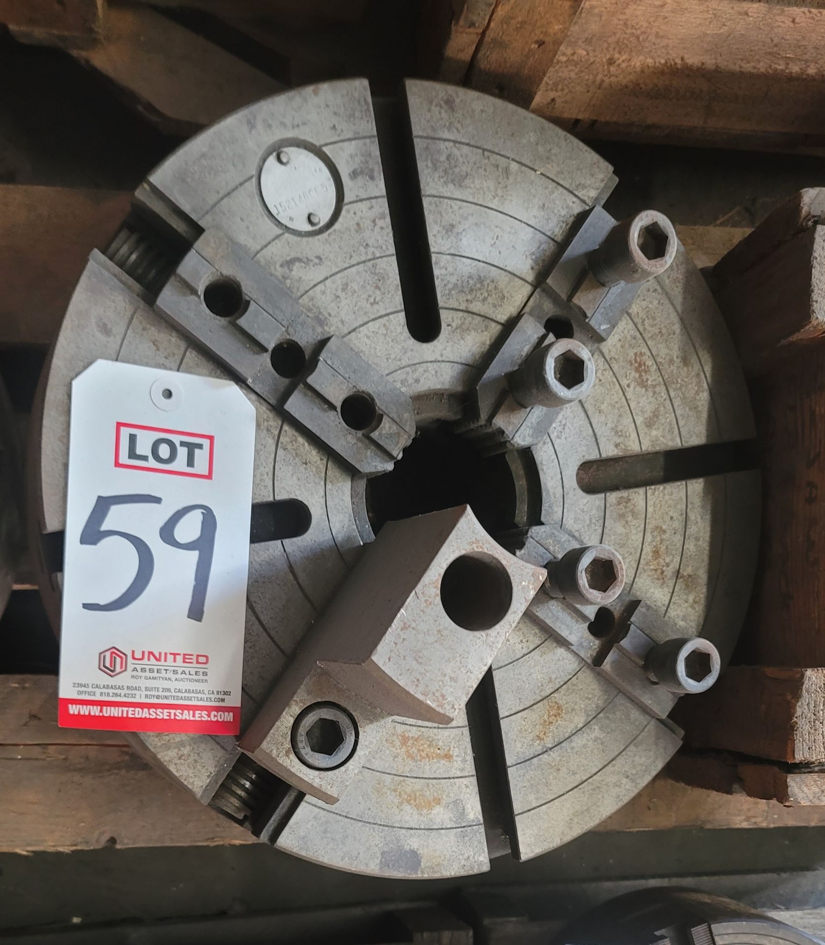 CUSHMAN 15" 4-JAW CHUCK