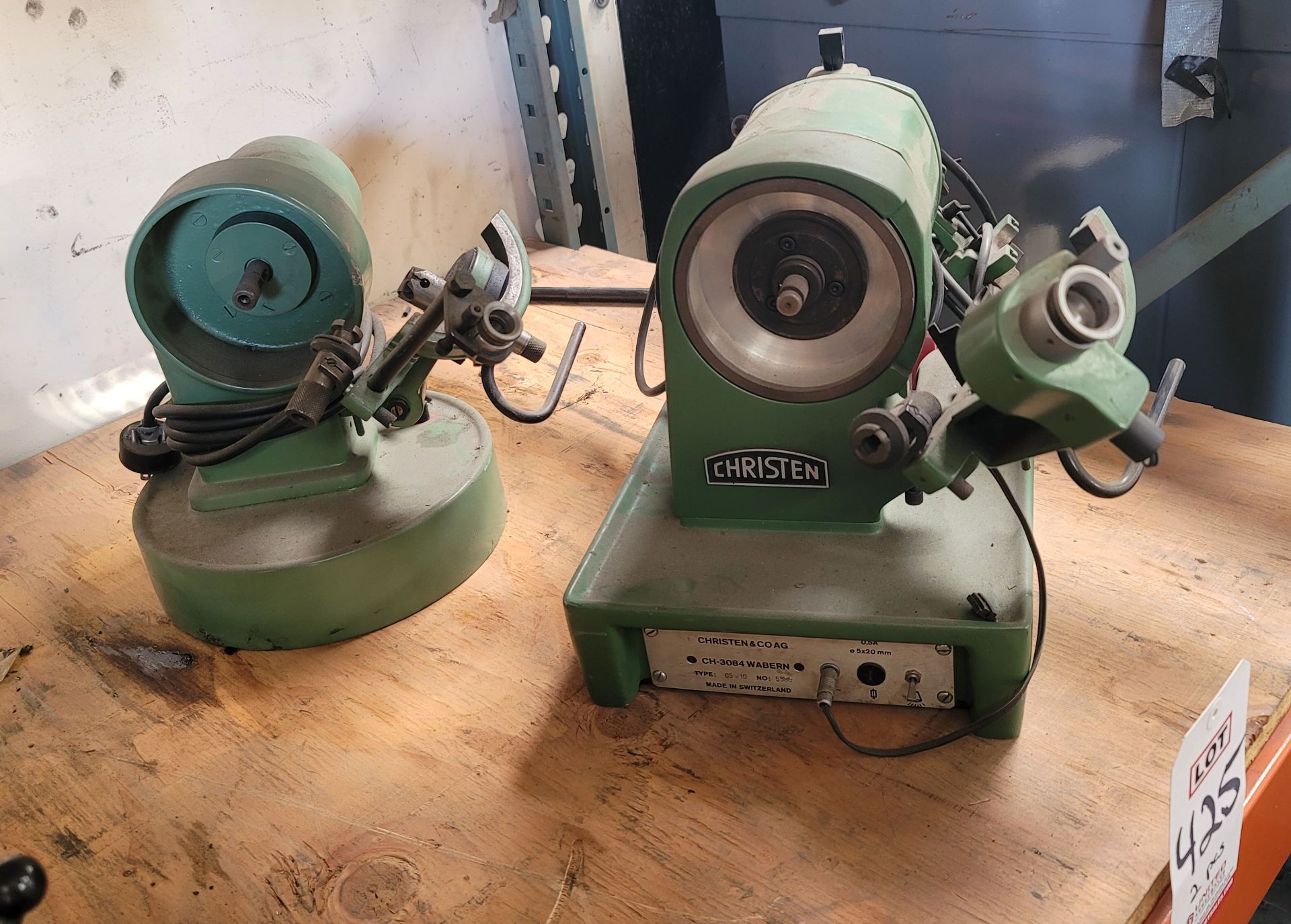 LOT - (2) CHRISTEN SWISS OPTICAL GRINDERS