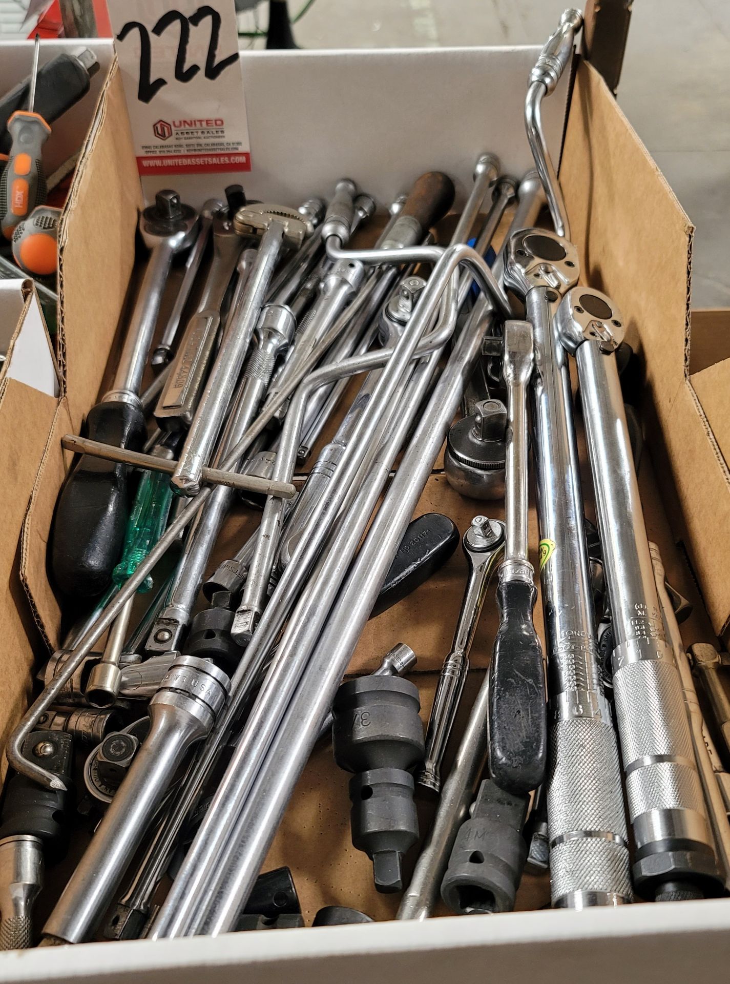 LOT - RATCHETS, BASIN WRENCH, EXTENSIONS, ETC.
