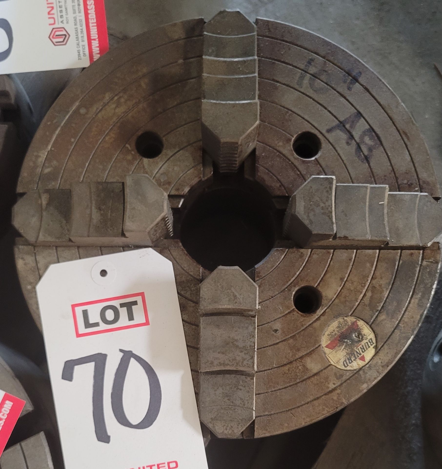 BURNERD 10" 4-JAW CHUCK, MODEL A-41