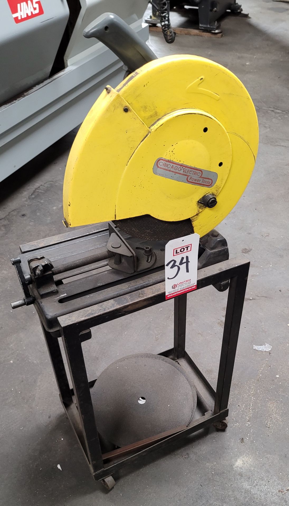 CHICAGO ELECTRIC 14" CUT-OFF SAW, W/ STAND