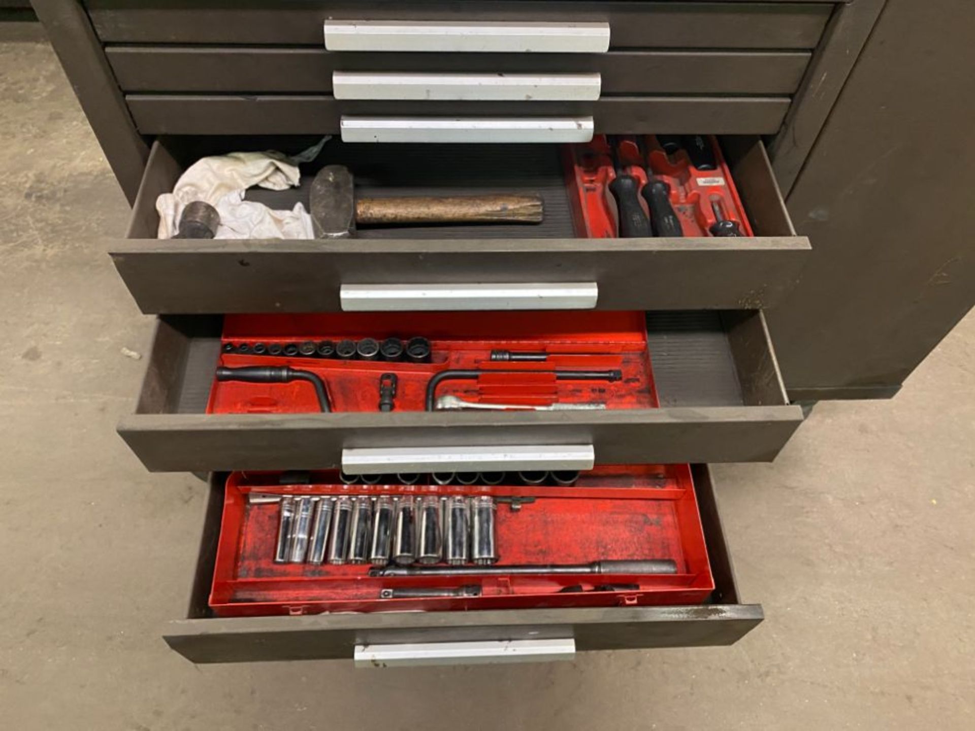 9-DRAWER KENNEDY ROLLING TOOLBOX, W/ MISC. TOOLING - Image 2 of 3