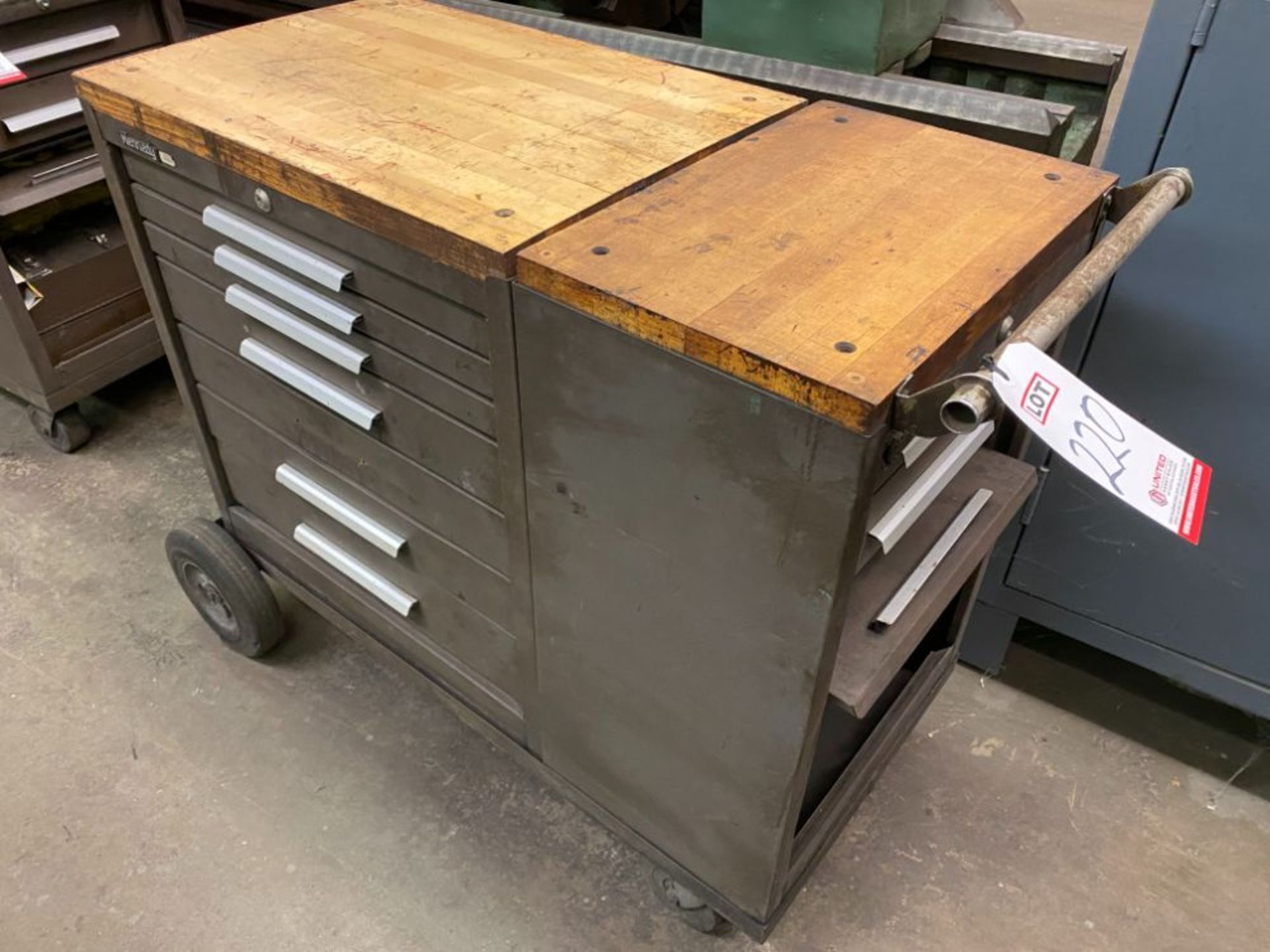 9-DRAWER KENNEDY ROLLING TOOLBOX, W/ MISC. TOOLING