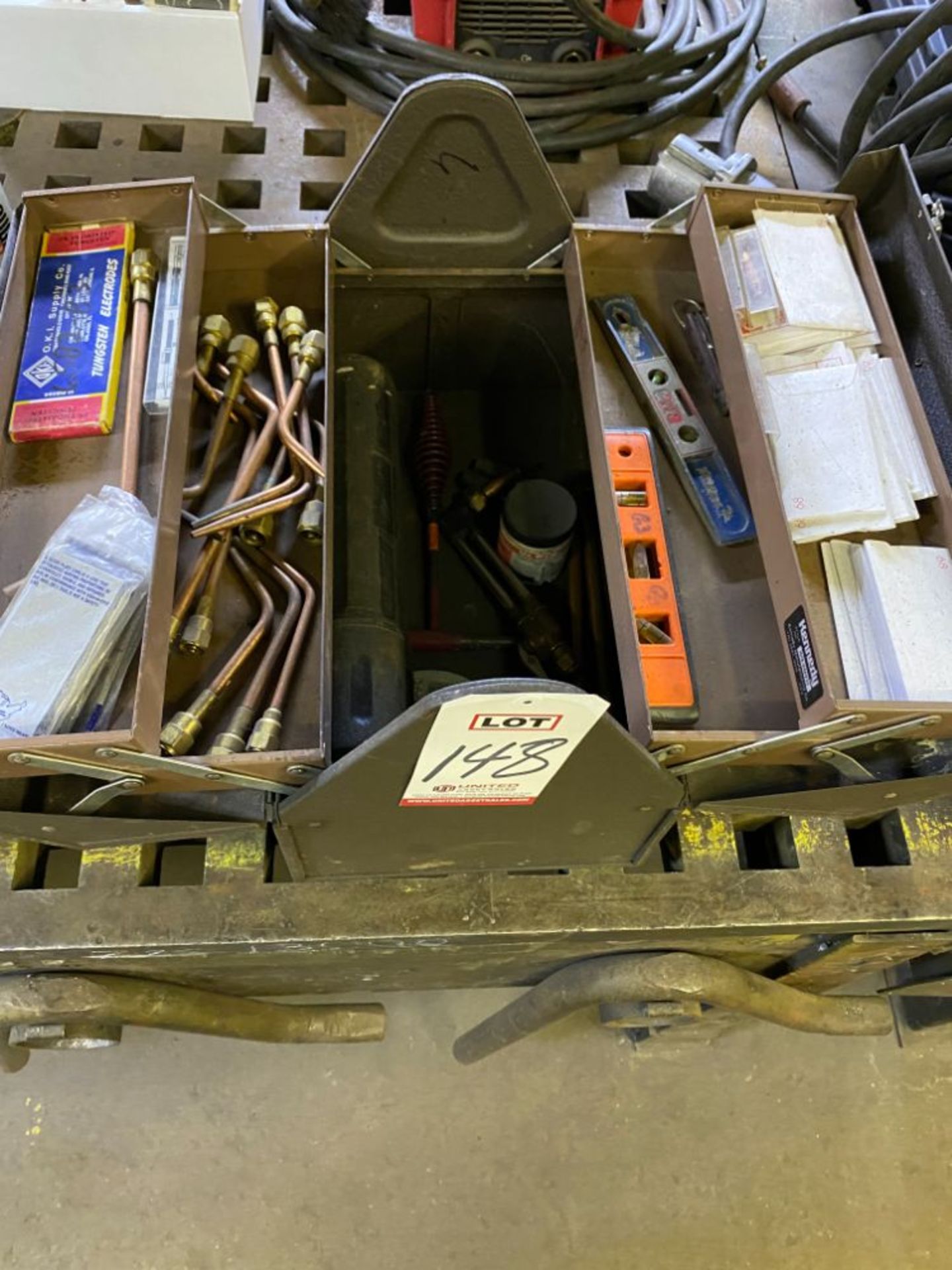 LOT - TOOLBOX OF TORCH PARTS
