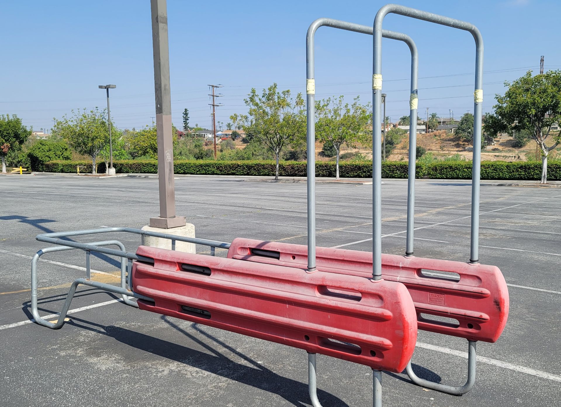 LOT - (3) OUTDOOR SHOPPING CART CORRALS - Image 2 of 2