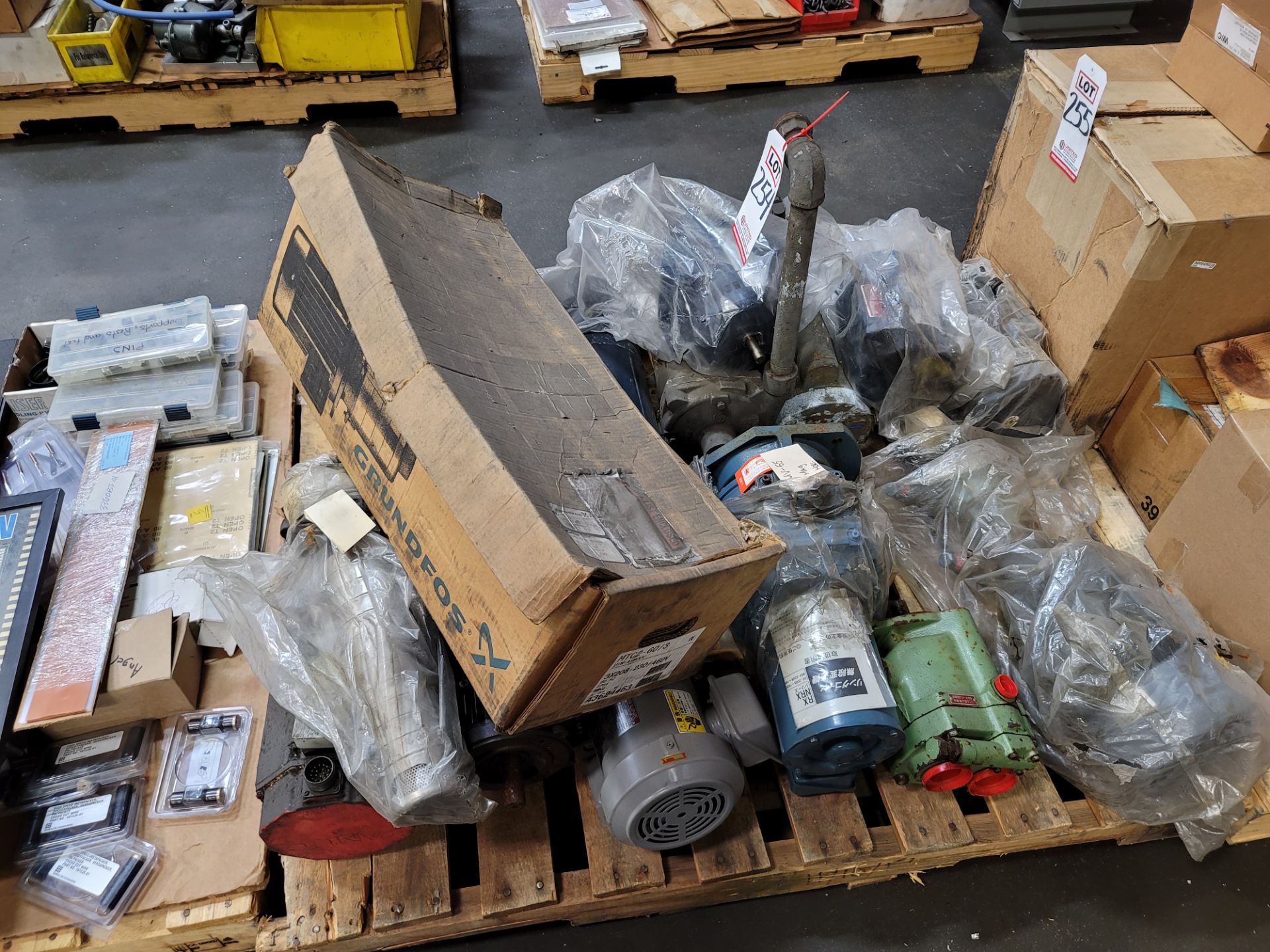 LOT - PALLET OF ELECTRIC MOTORS