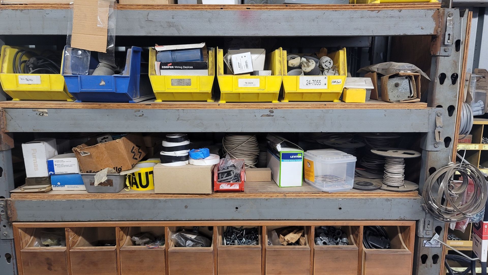 LOT - CUBBYHOLE BOLT & FASTENER BINS, W/ CONTENTS (LOCATED INSIDE WOOD SHOP) - Image 14 of 15