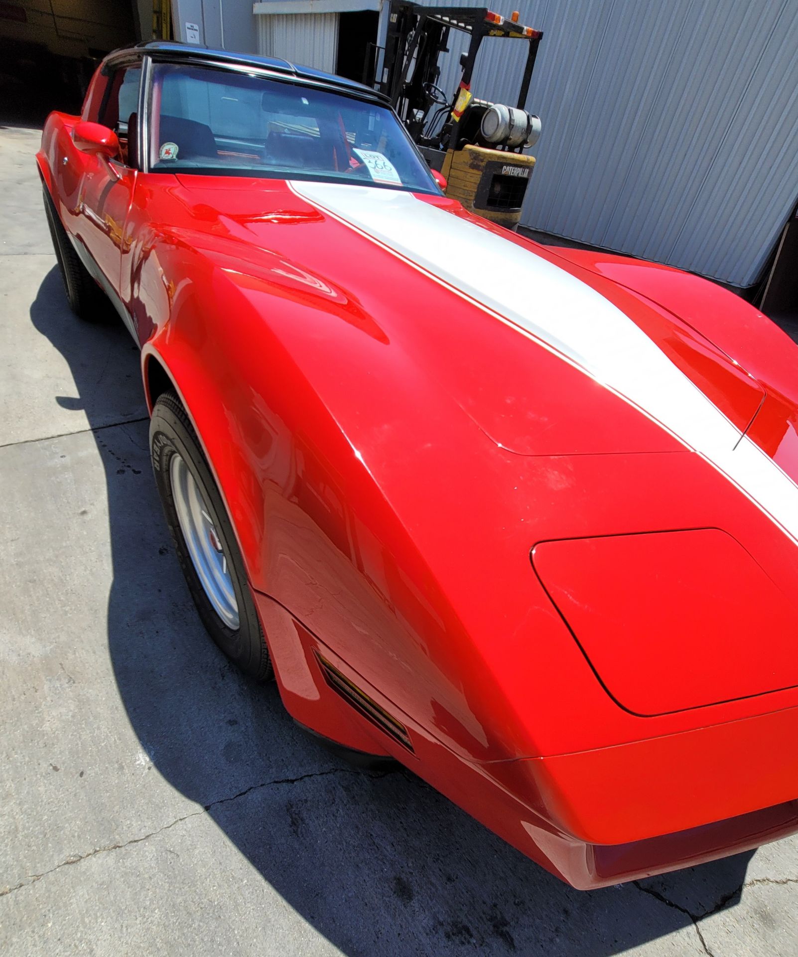 1980 CHEVROLET CORVETTE, WAS VIC EDELBROCK'S PERSONAL CAR BOUGHT FOR R&D, RED INTERIOR, TITLE ONLY. - Bild 50 aus 70