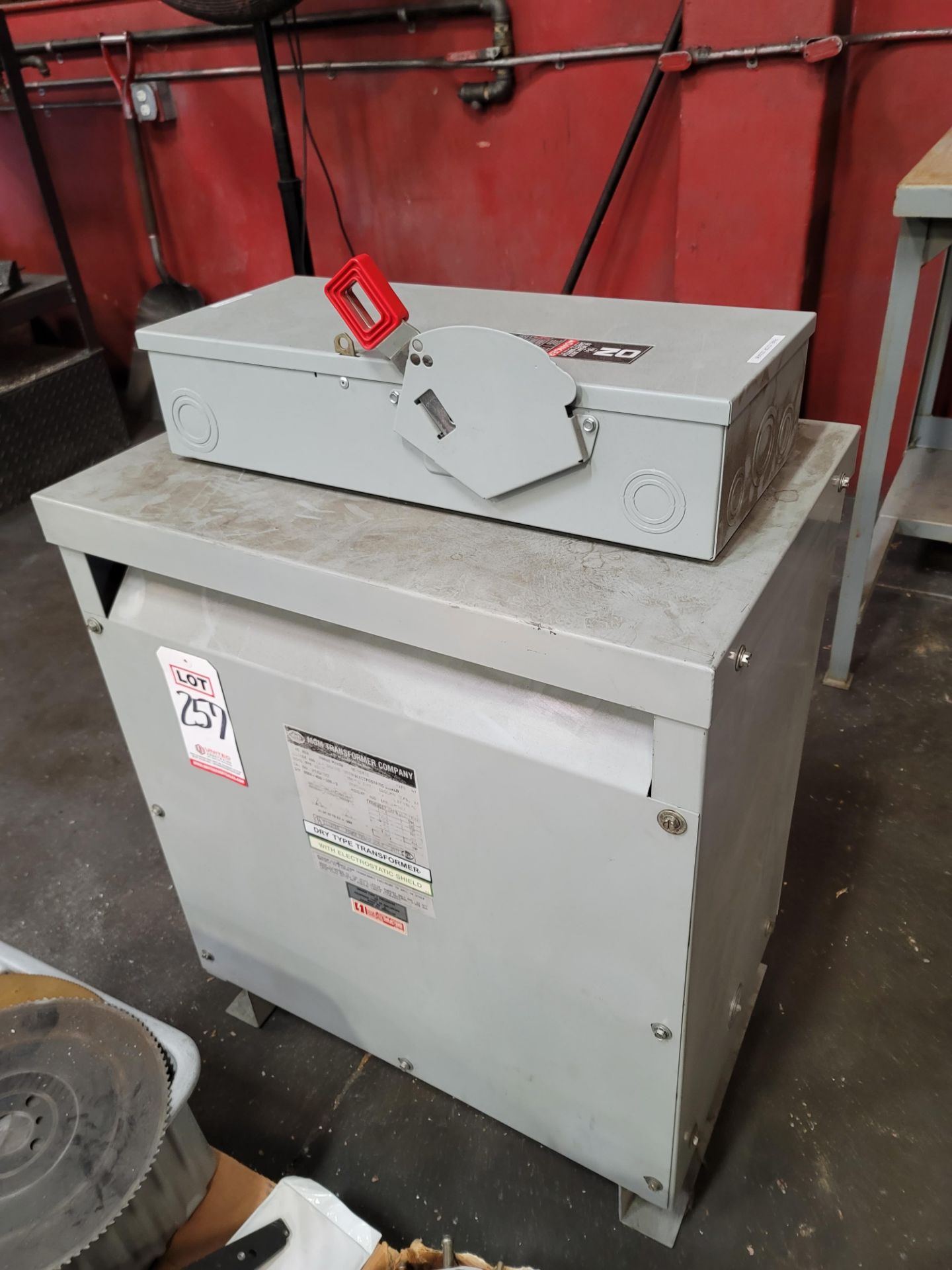 MGM DRY TYPE TRANSFORMER, 45 KVA, 3 PHASE, VOLTAGE: 480-240/120