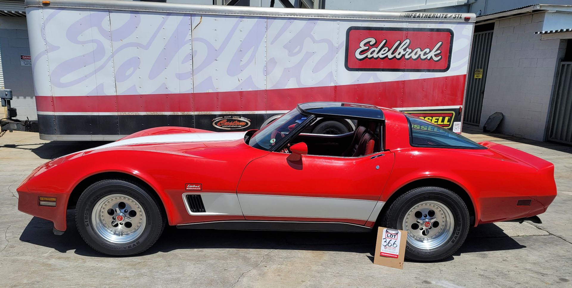 1980 CHEVROLET CORVETTE, WAS VIC EDELBROCK'S PERSONAL CAR BOUGHT FOR R&D, RED INTERIOR, TITLE ONLY. - Bild 2 aus 70