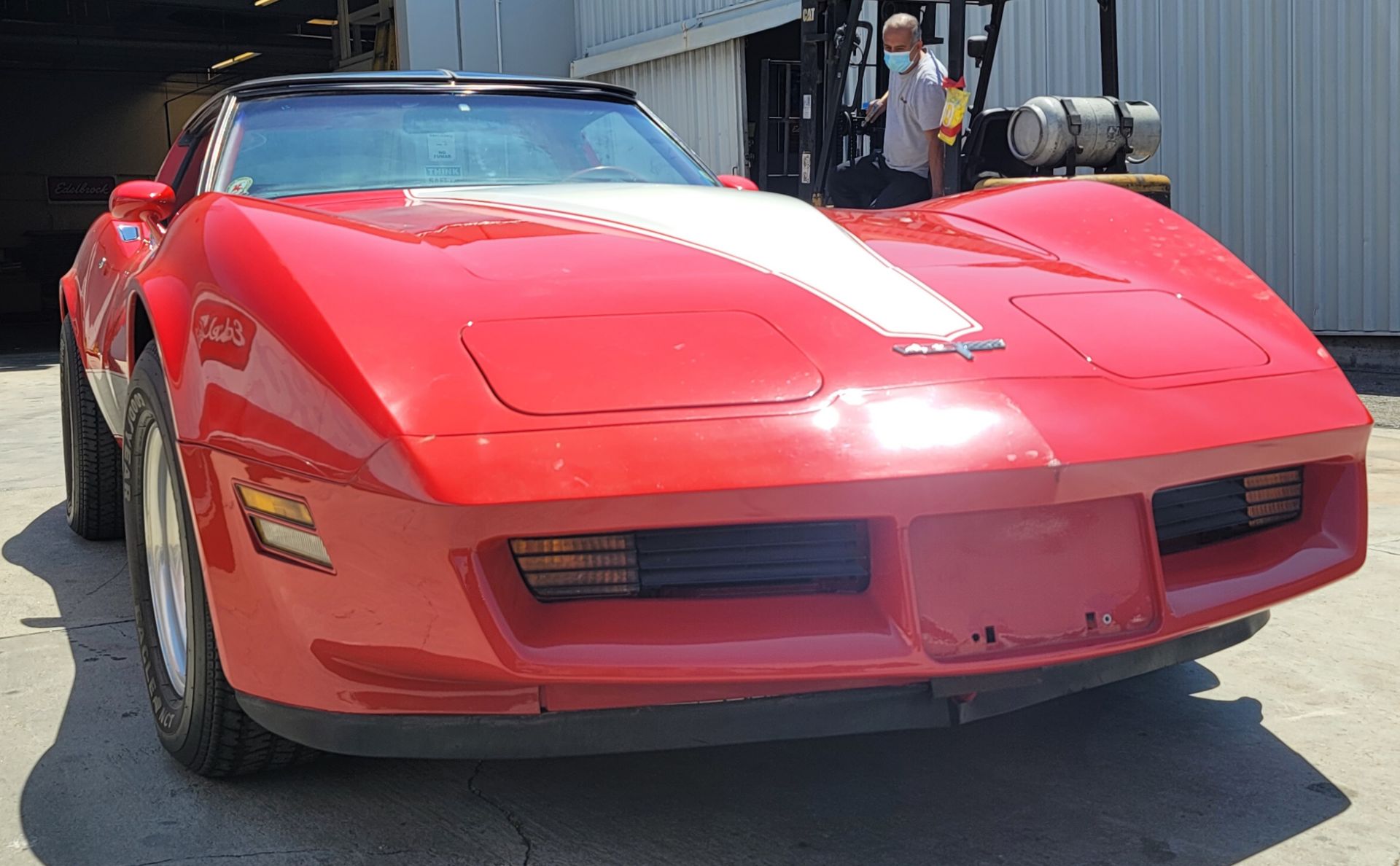 1980 CHEVROLET CORVETTE, WAS VIC EDELBROCK'S PERSONAL CAR BOUGHT FOR R&D, RED INTERIOR, TITLE ONLY. - Bild 8 aus 70