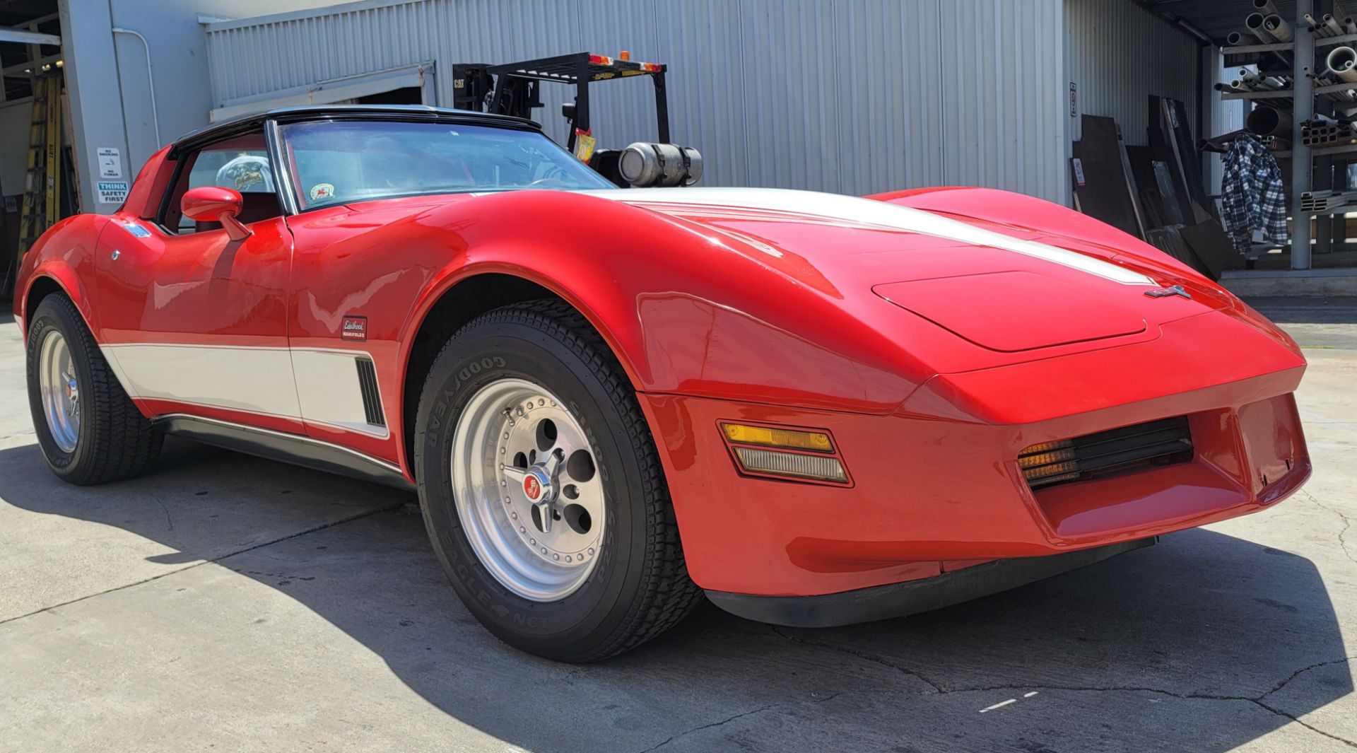 1980 CHEVROLET CORVETTE, WAS VIC EDELBROCK'S PERSONAL CAR BOUGHT FOR R&D, RED INTERIOR, TITLE ONLY. - Bild 9 aus 70