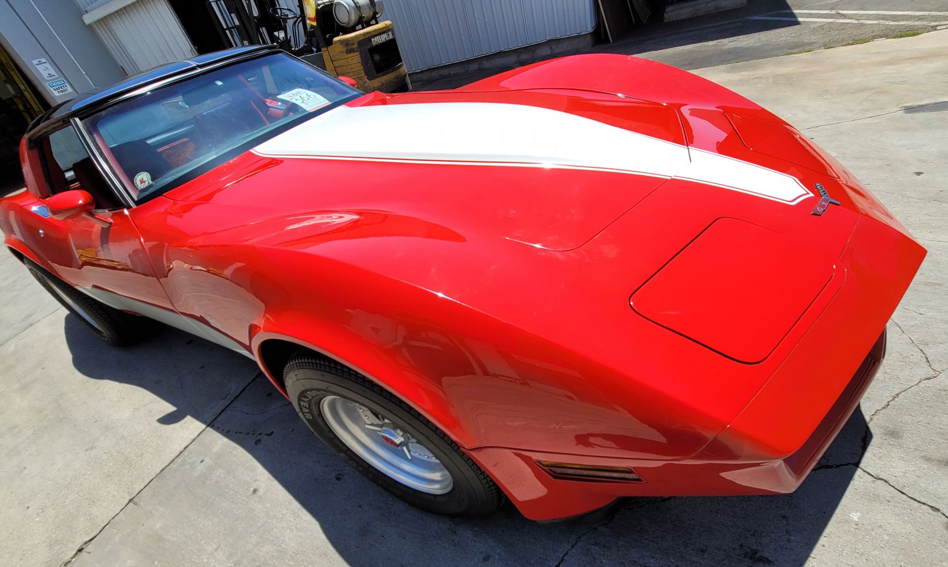 1980 CHEVROLET CORVETTE, WAS VIC EDELBROCK'S PERSONAL CAR BOUGHT FOR R&D, RED INTERIOR, TITLE ONLY. - Image 52 of 70