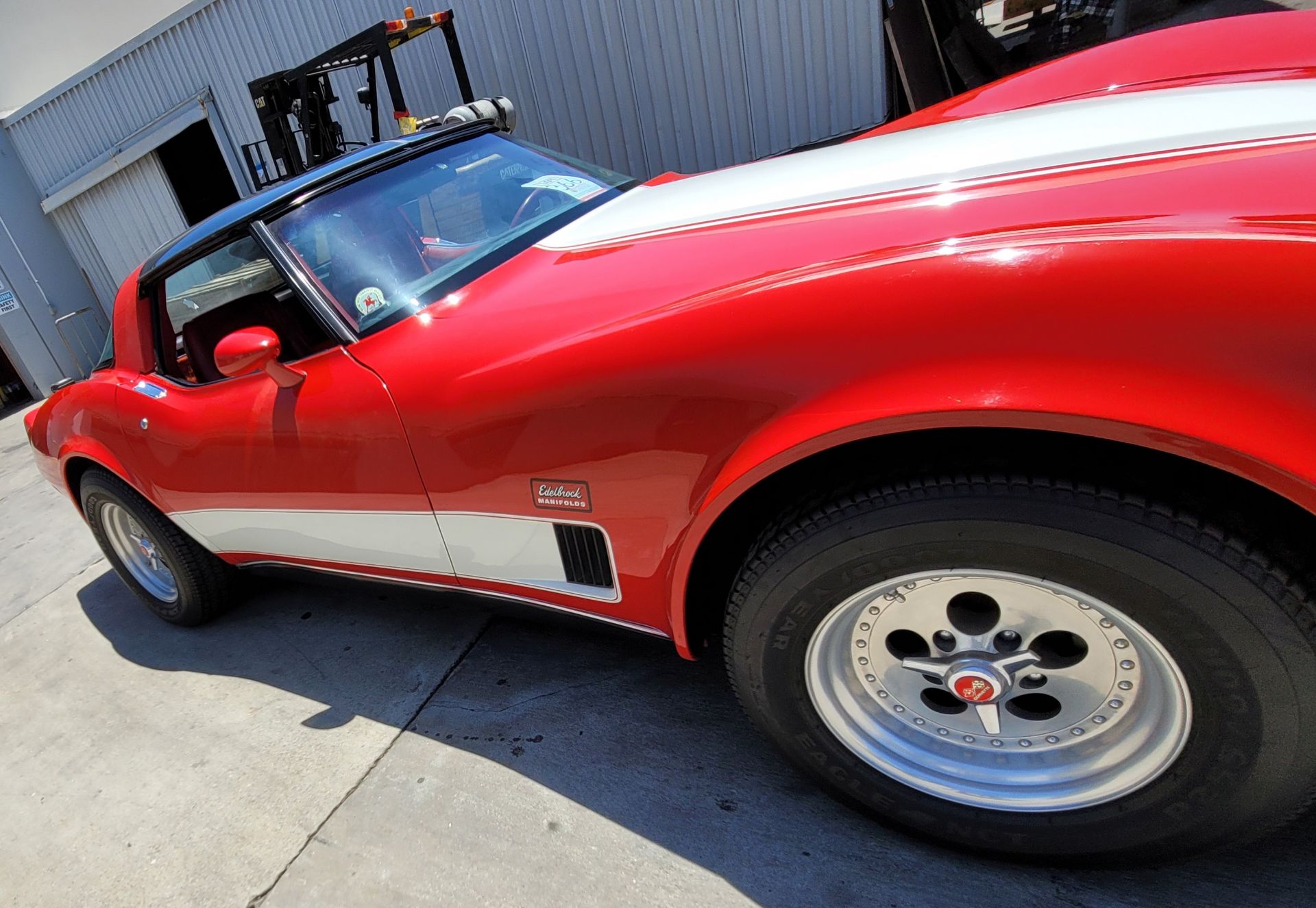 1980 CHEVROLET CORVETTE, WAS VIC EDELBROCK'S PERSONAL CAR BOUGHT FOR R&D, RED INTERIOR, TITLE ONLY. - Image 53 of 70