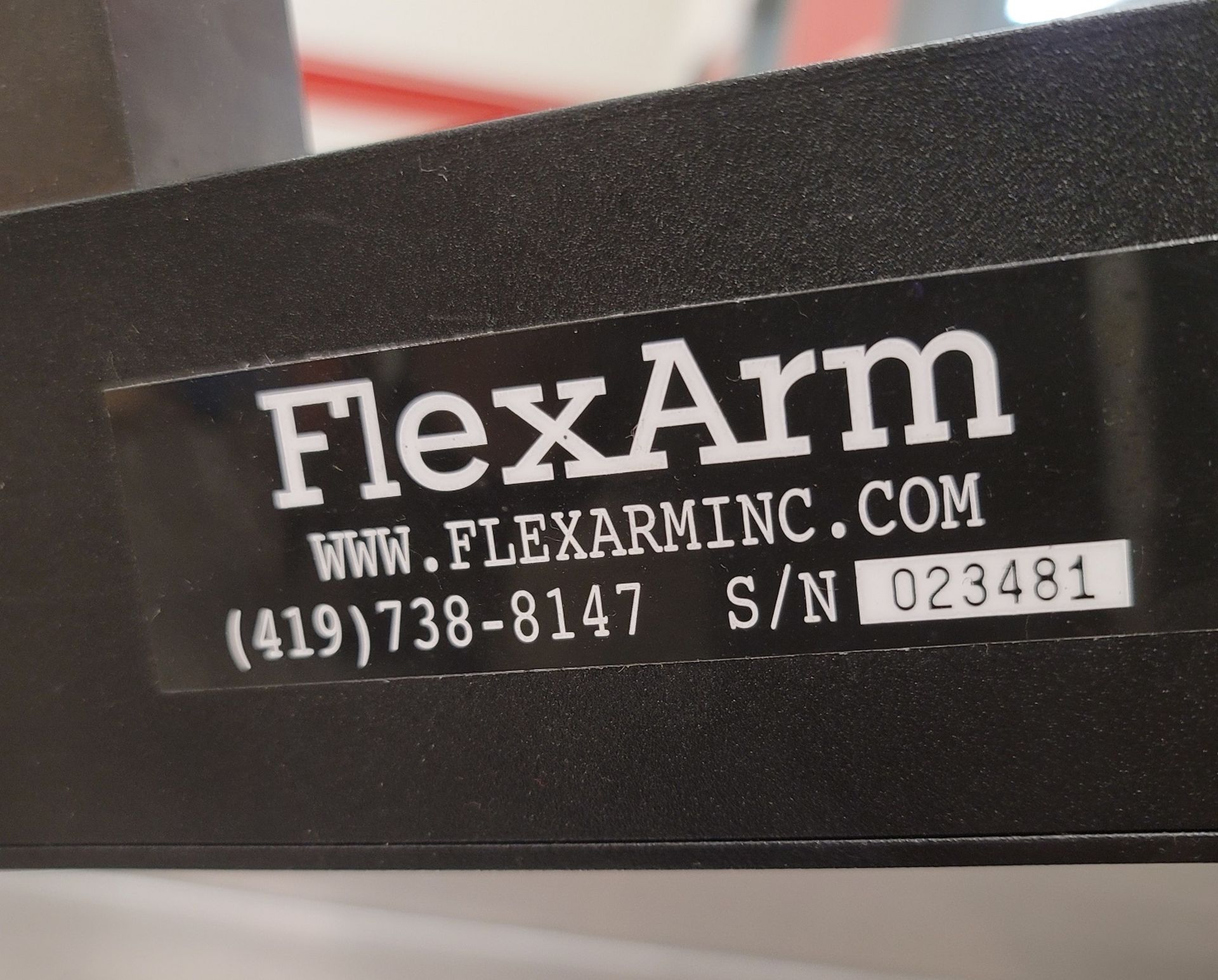 FLEX ARM PNEUMATIC TAPPING ARM, W/ 42" X 36" TABLE - Bild 7 aus 8