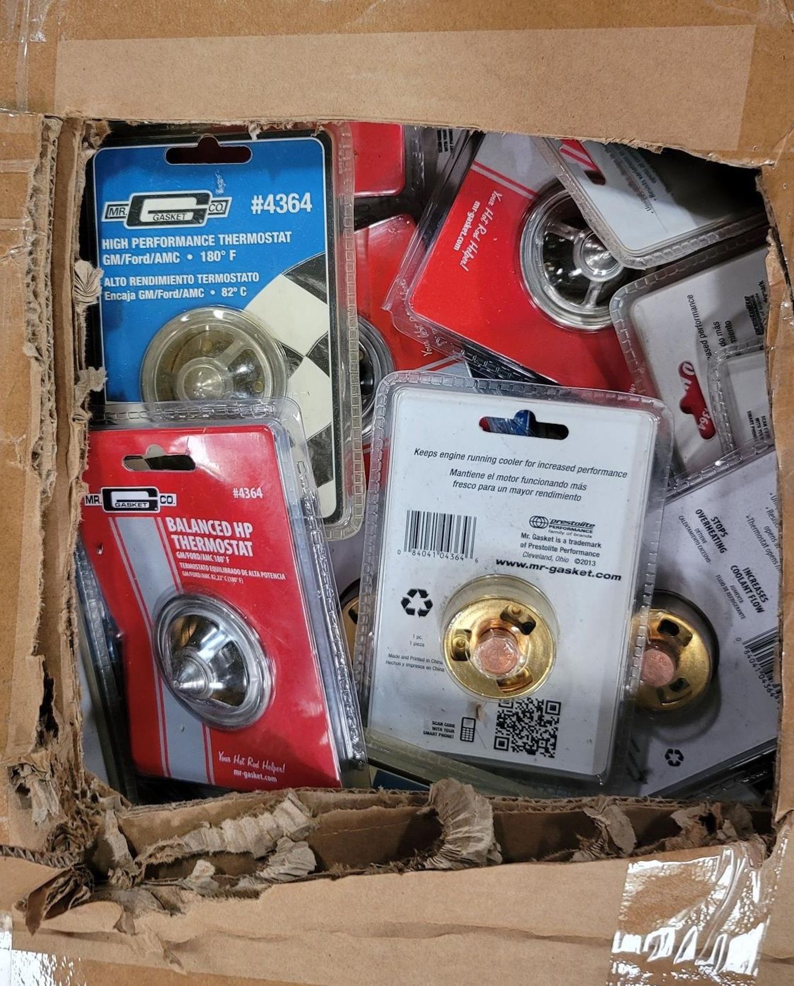 LOT - BOX FULL OF AUTOMOTIVE THERMOSTATS, PACKAGED FOR SALE - Image 2 of 2