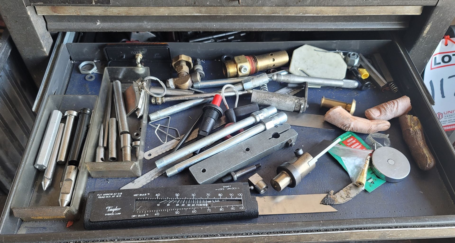 TOOL BOX, W/ MISC DRAWER CONTENTS - Image 3 of 6