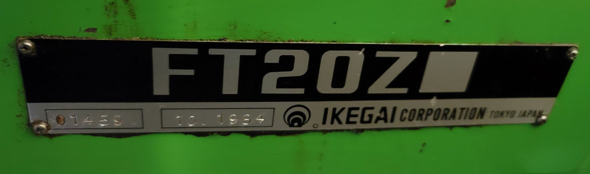1984 IKEGAI CNC LATHE, MODEL FX-20Z, 8" CHUCK, FANUC 6T CONTROL, 8-STATION TURRET, S/N 1459V - Image 6 of 6