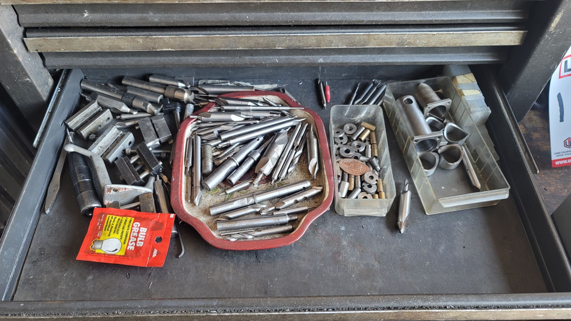 TOOL BOX, W/ MISC DRAWER CONTENTS - Image 5 of 6