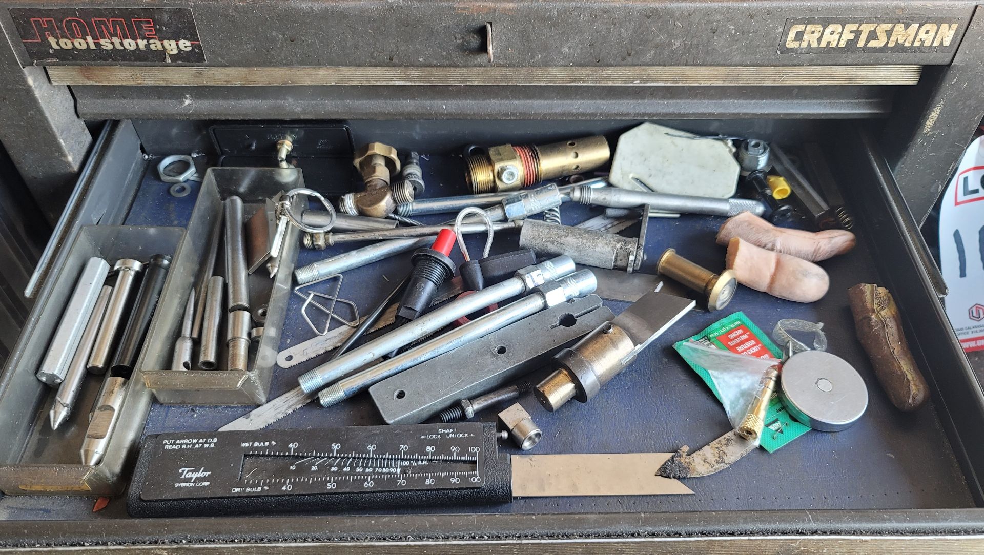 TOOL BOX, W/ MISC DRAWER CONTENTS - Image 4 of 6