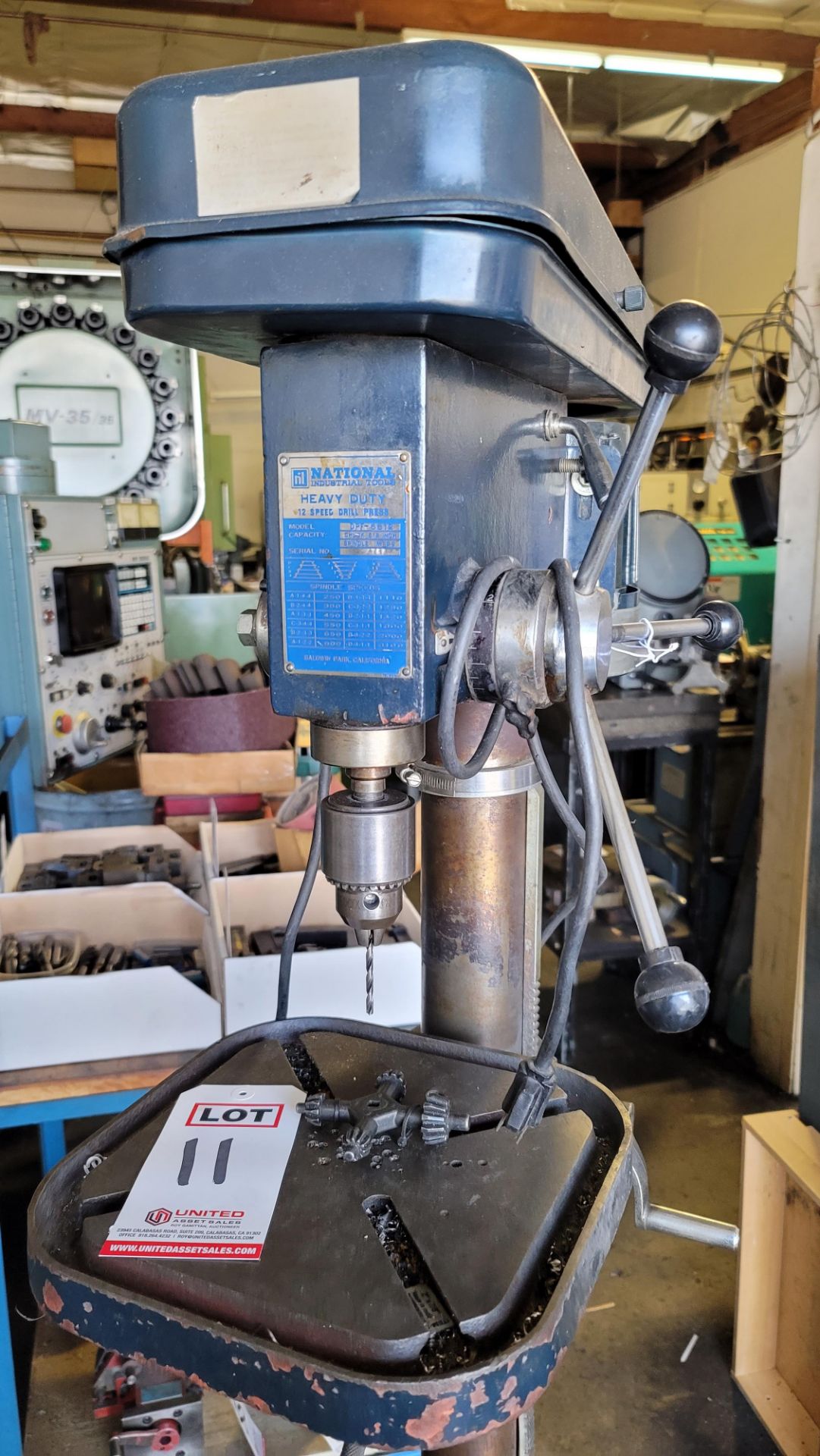 NATIONAL 14" 12-SPEED DRILL PRESS, MODEL DPF-5612, S/N 2737 - Image 2 of 2