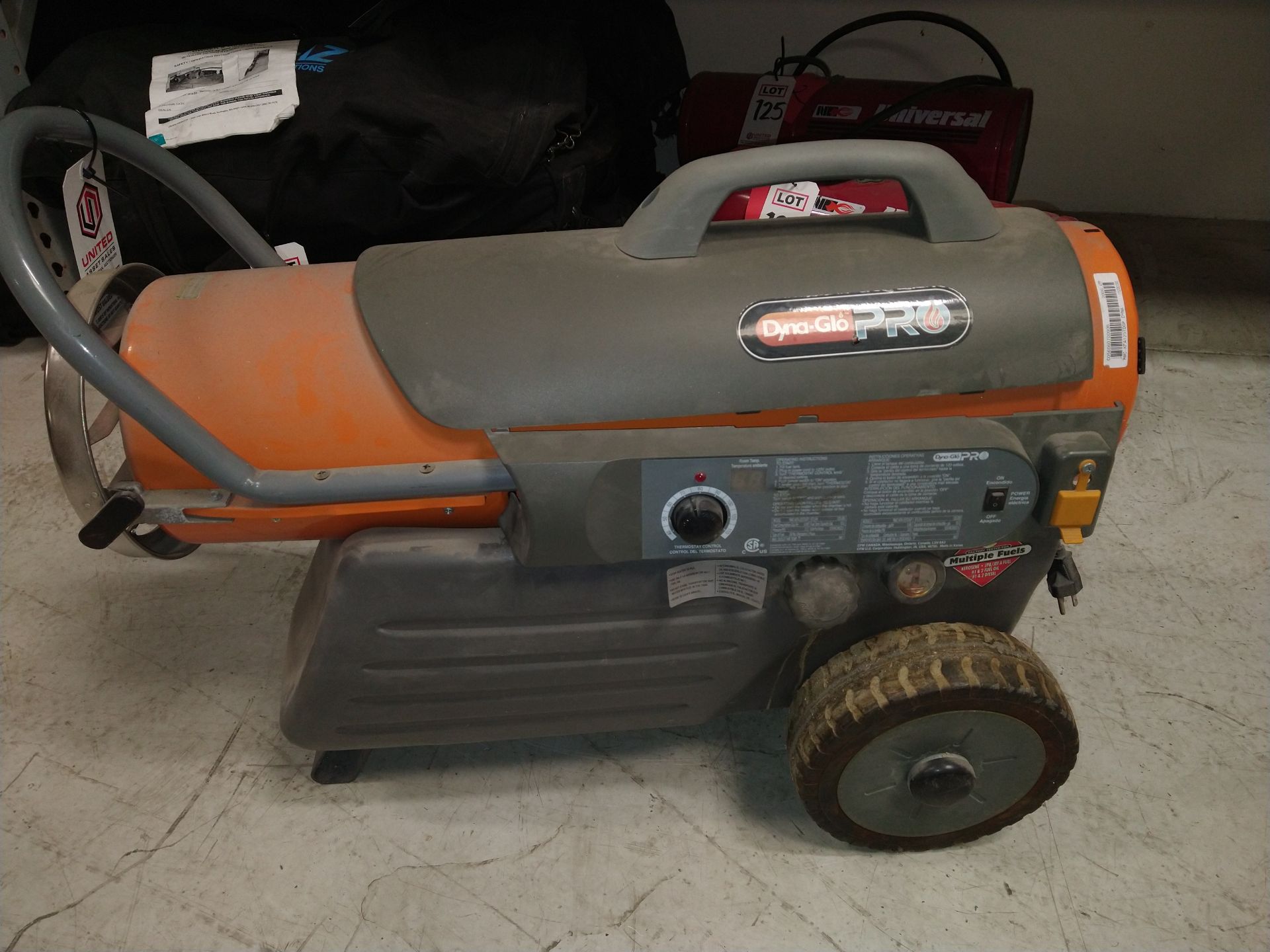 DYNA-GLO PRO RMC-KFA125TDGP PORTABLE HEATER (LOCATION: ORANGE, CA)