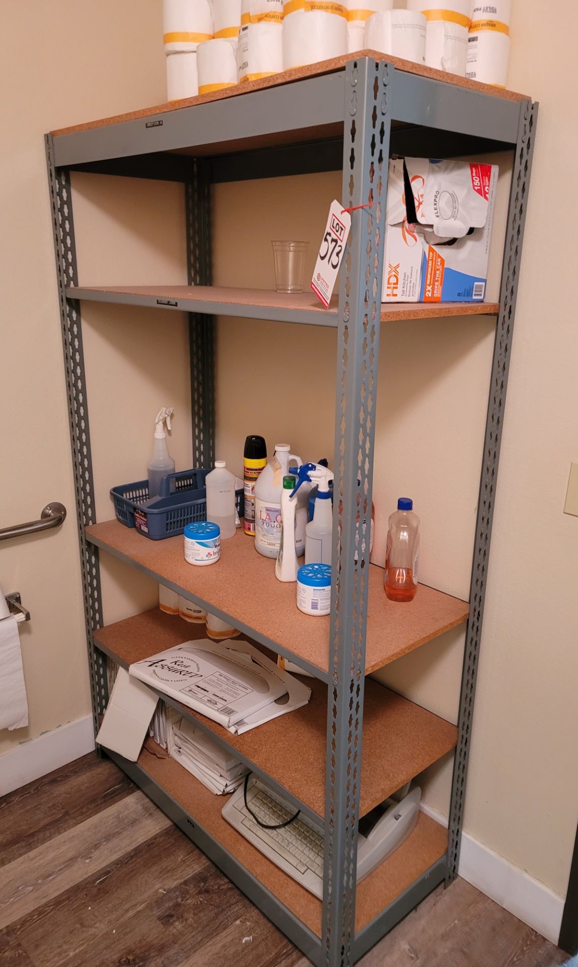 LOT - (2) 42" X 18" ADJUSTABLE SHELF UNITS, CONTENTS NOT INCLUDED (LOCATION: SAN DIEGO, CA)