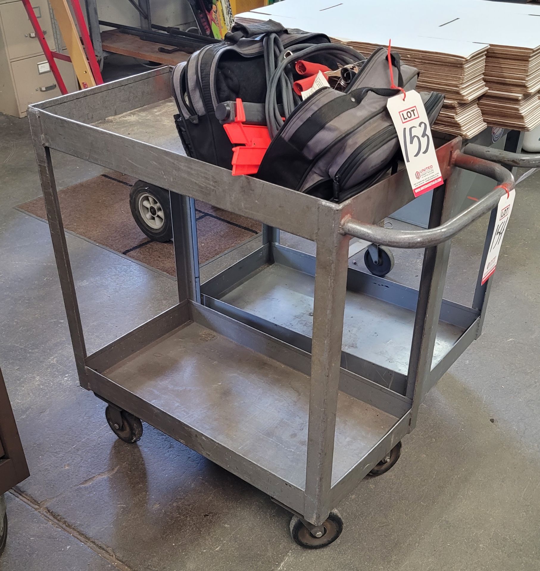 SMALL SHOP CART, 16" X 30", CONTENTS NOT INCLUDED