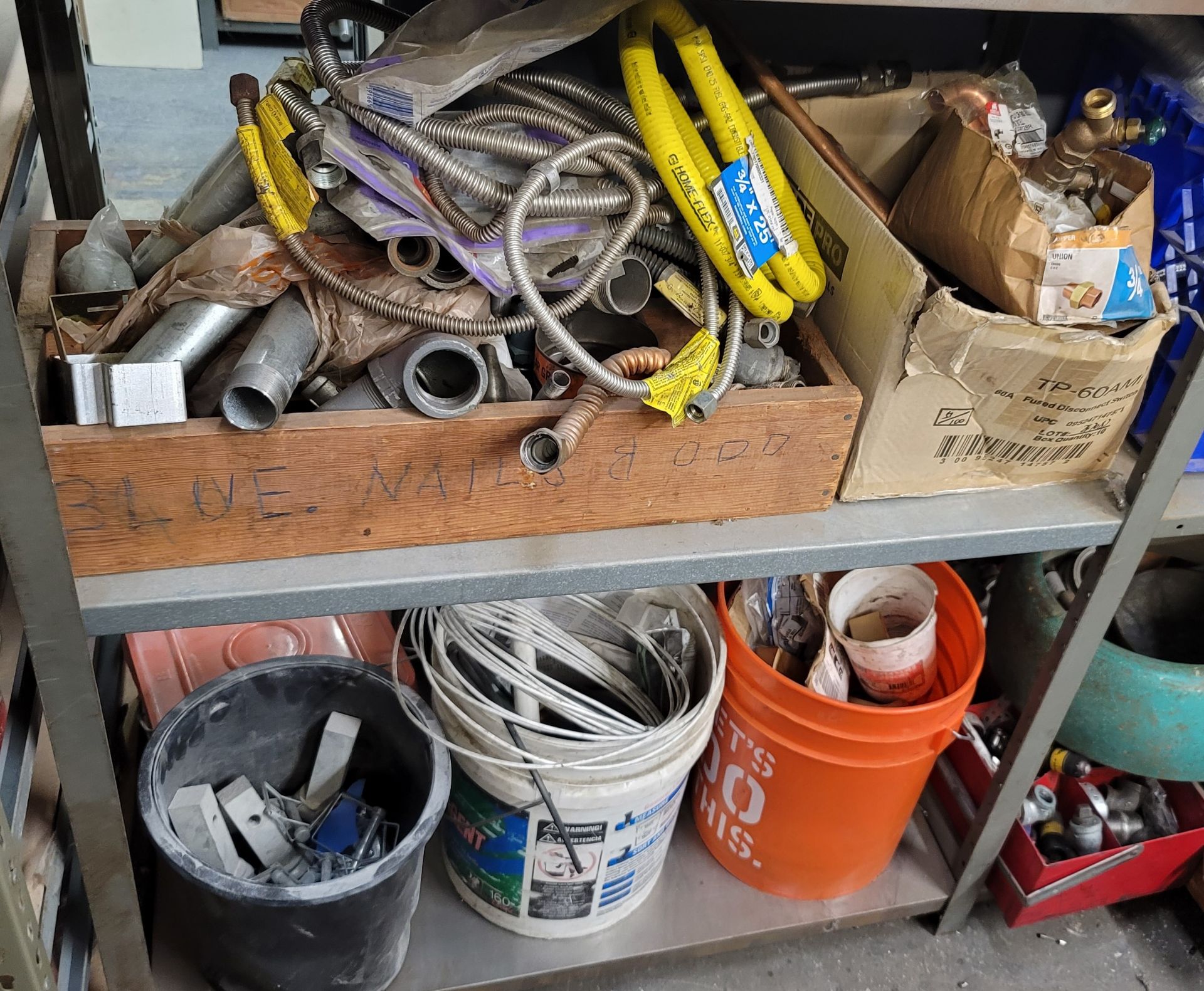 LOT - CONTENTS ONLY OF ALL SHELVES IN (1) 3' SECTION OF SHELVING: PLUMBING SUPPLIES - Image 3 of 3