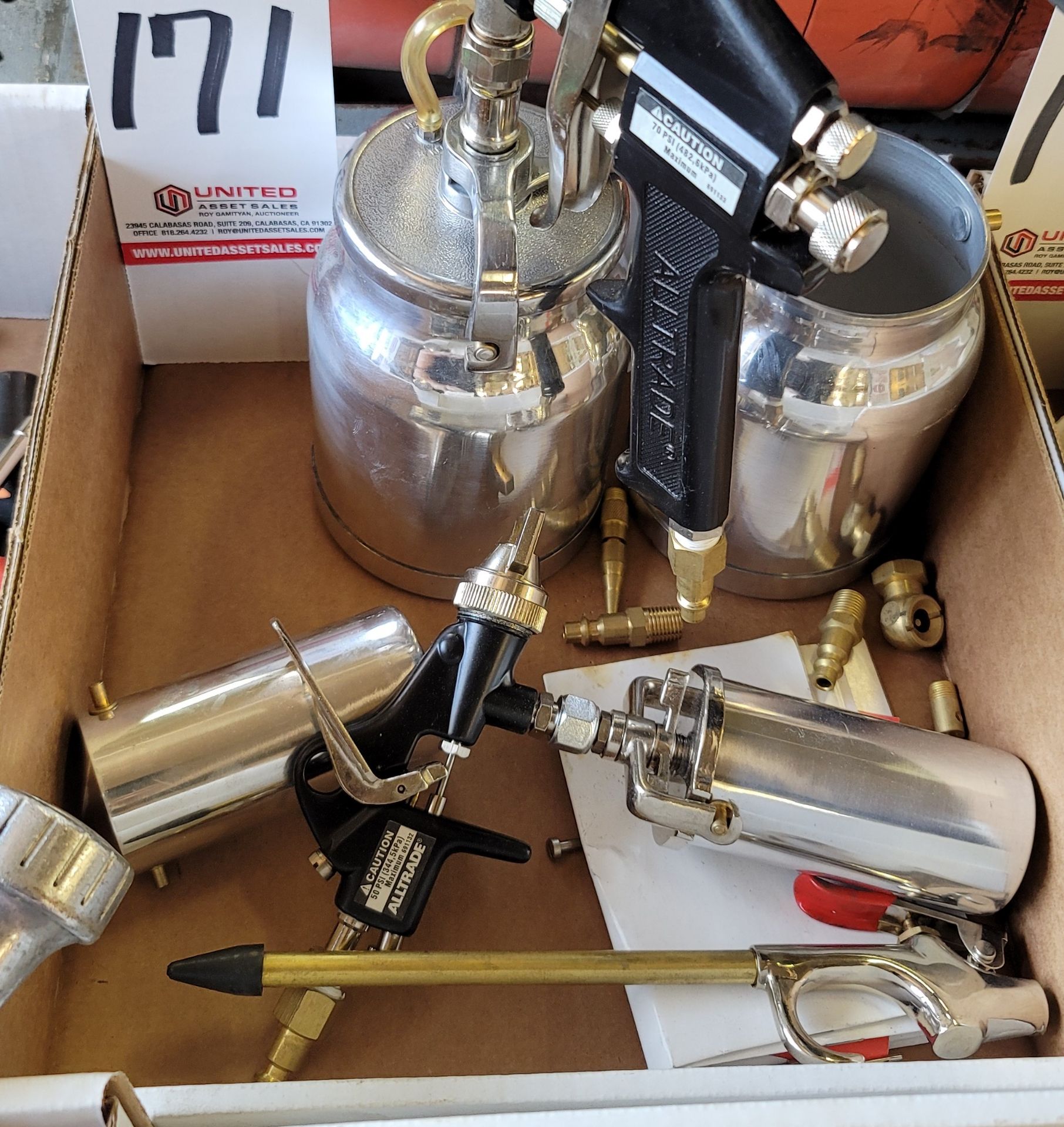 LOT - PNEUMATIC PAINT CAP GUNS, ETC.