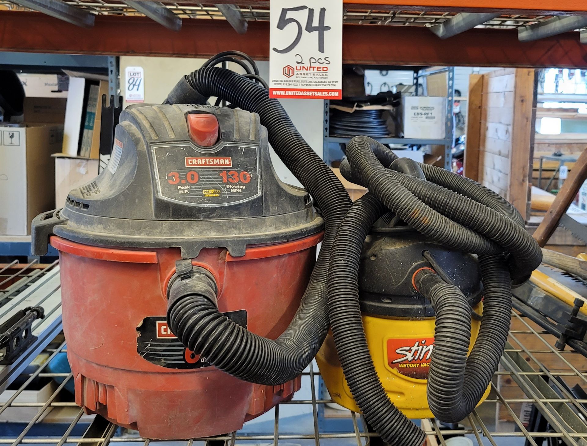 LOT - (2) SMALL WET/DRY VACS