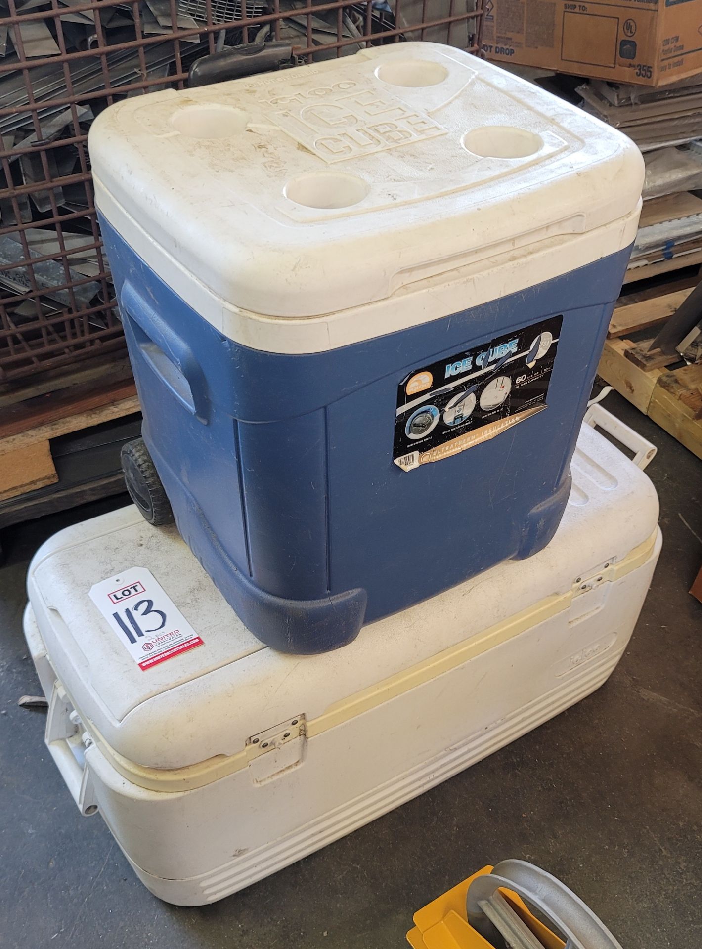 LOT - (2) IGLOO BRAND COOLERS